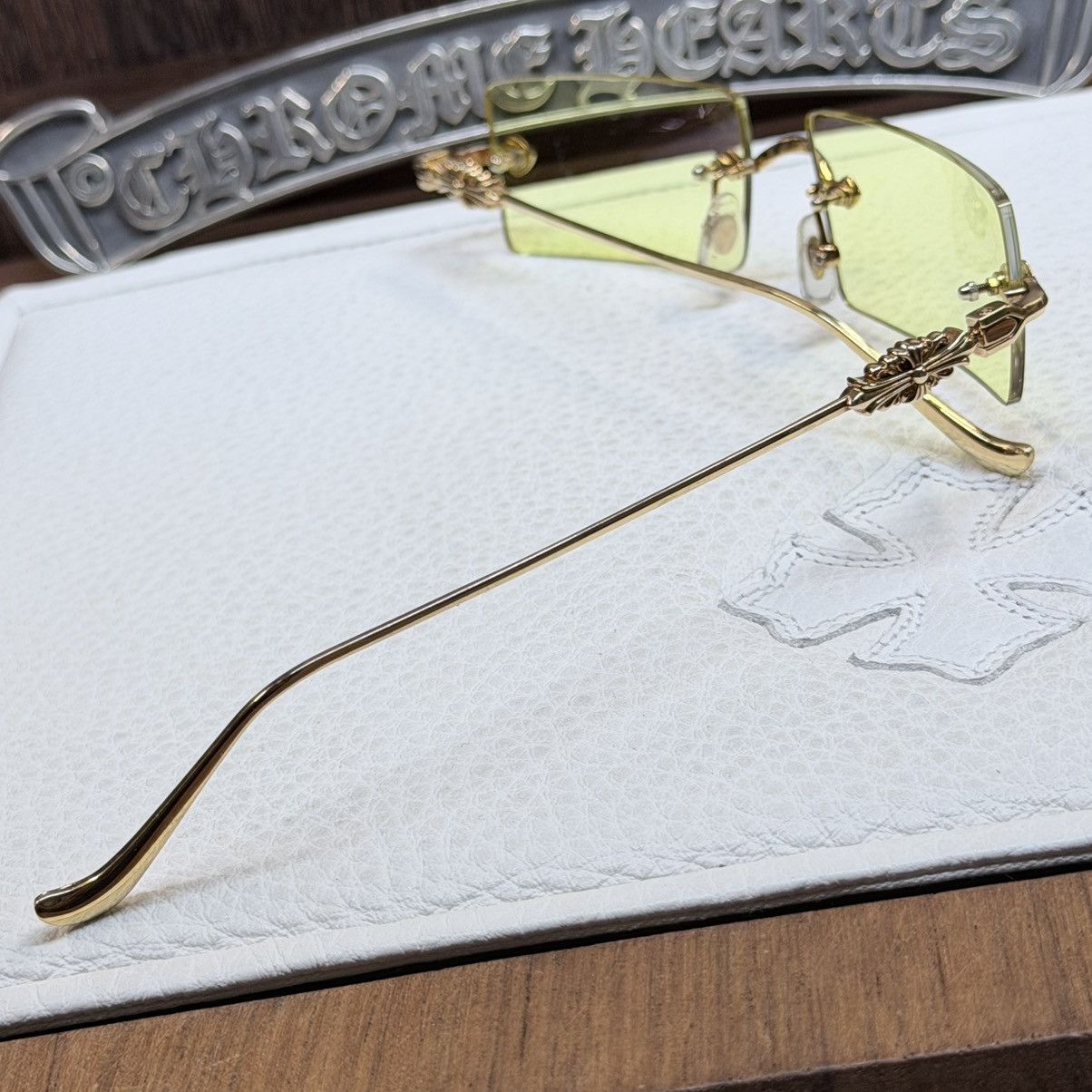 Chrome Hearts Chrome Hearts SOLID GOLD Hellz Bellz Sunglasses Size ONE SIZE - 9 Thumbnail
