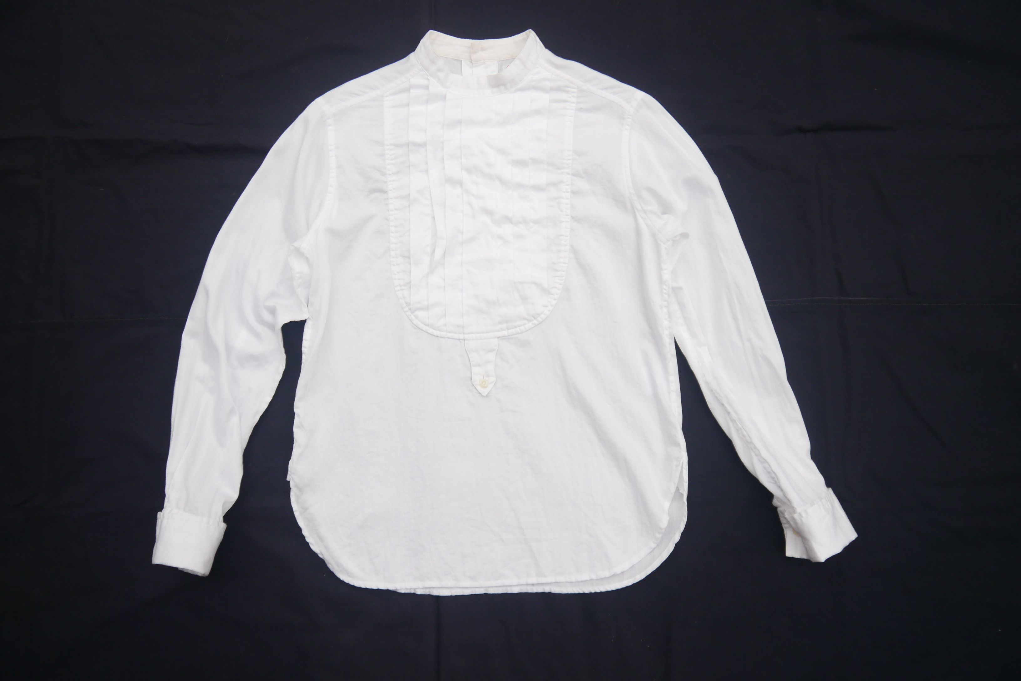 Japanese Brand (S451) Beams Boy White Pleated French Cuff Shirt Japan Size S / US 4 / IT 40 - 1 Thumbnail