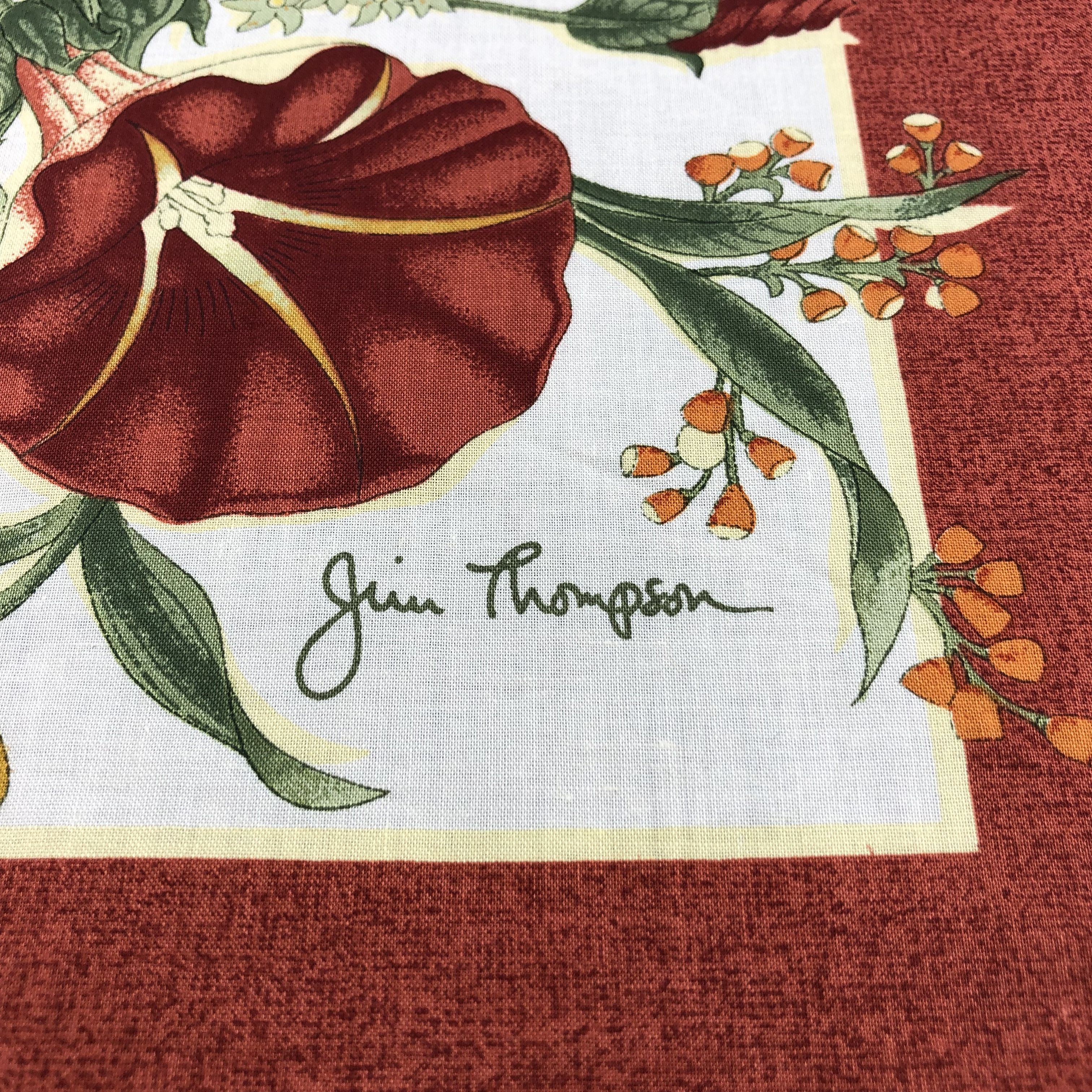 Jim Thompson Jim Thompson Silk Handkerchief Neckerchief Bandana H1325 Size ONE SIZE - 2 Thumbnail