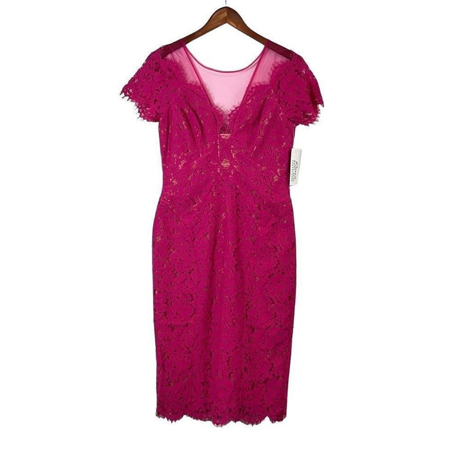Charo Ruiz Rene by Rene Ruiz Lace Sheath Dress NWT Size S / US 4 / IT 40 - 3 Thumbnail