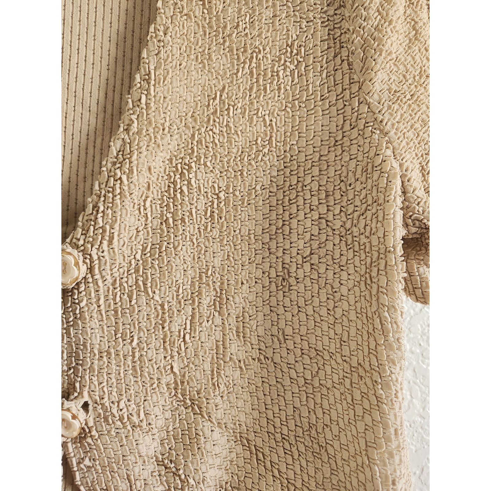 Other Y2k Sharade Women's Cropped Boho Button Up Cardigan 12p Size L / US 10 / IT 46 - 4 Thumbnail