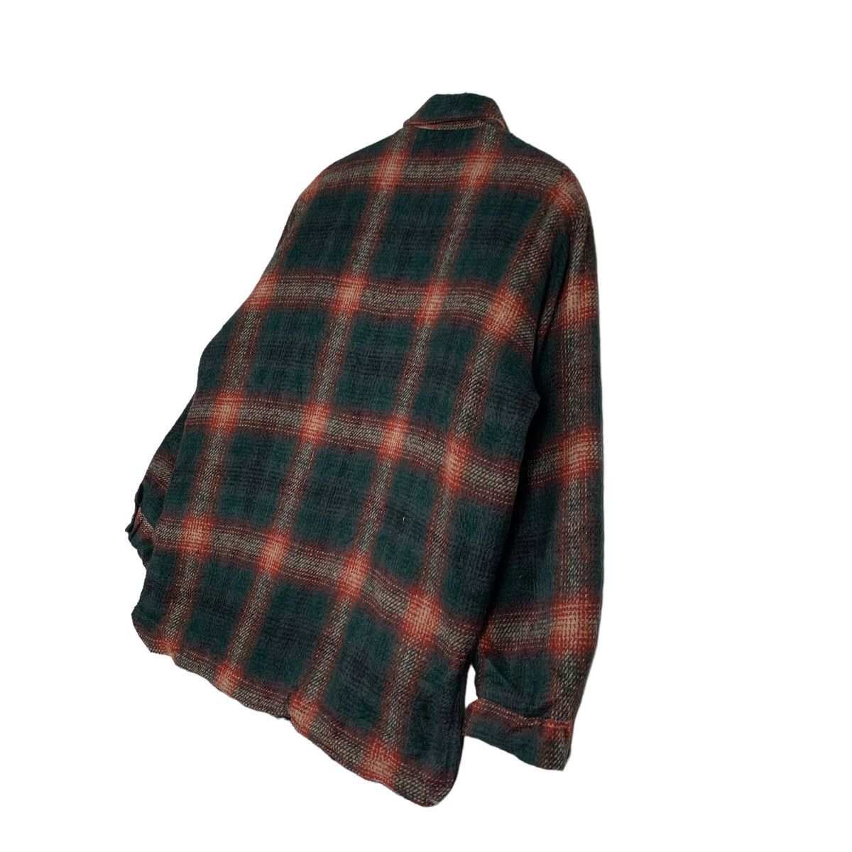 Flannel CAL CRAFT Shadow Plaid Checked Flannel Jacket #0016-C1 Size US M / EU 48-50 / 2 - 10 Thumbnail