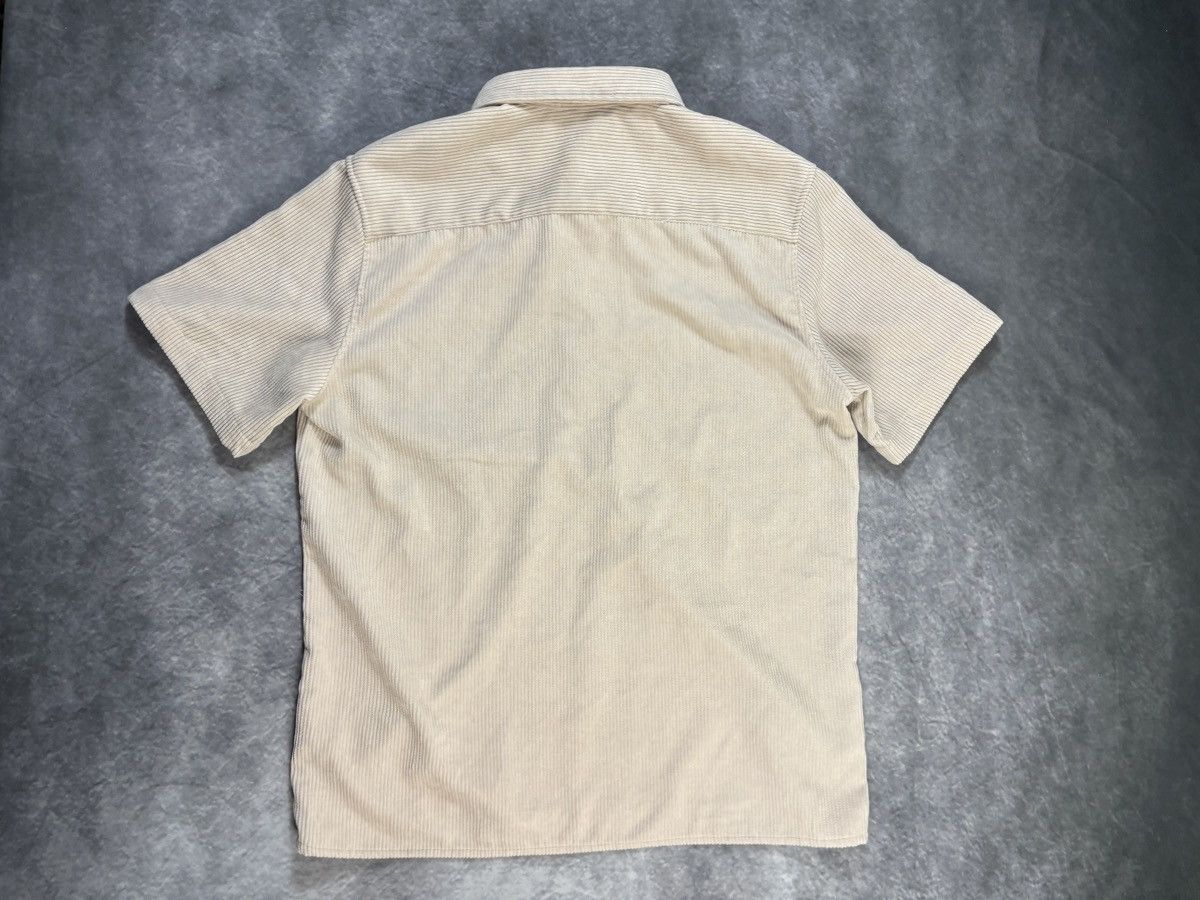 Vintage Corduroy Polo Shirt Shortsleeve Tan Brown Deep Waled Quarter Size US L / EU 52-54 / 3 - 10 Thumbnail