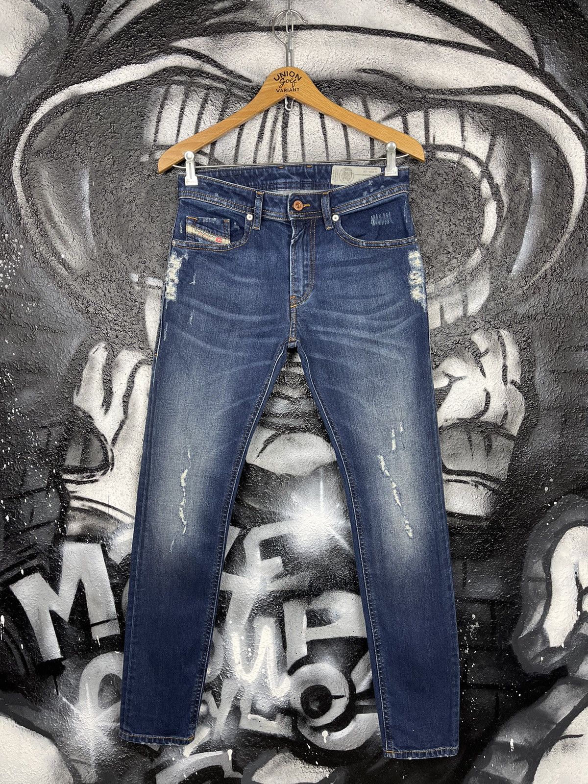 Diesel Diesel Thommer Distressed Slim Jeans Men’s Size W28 L30 Size US 28 / EU 44 - 5 Thumbnail
