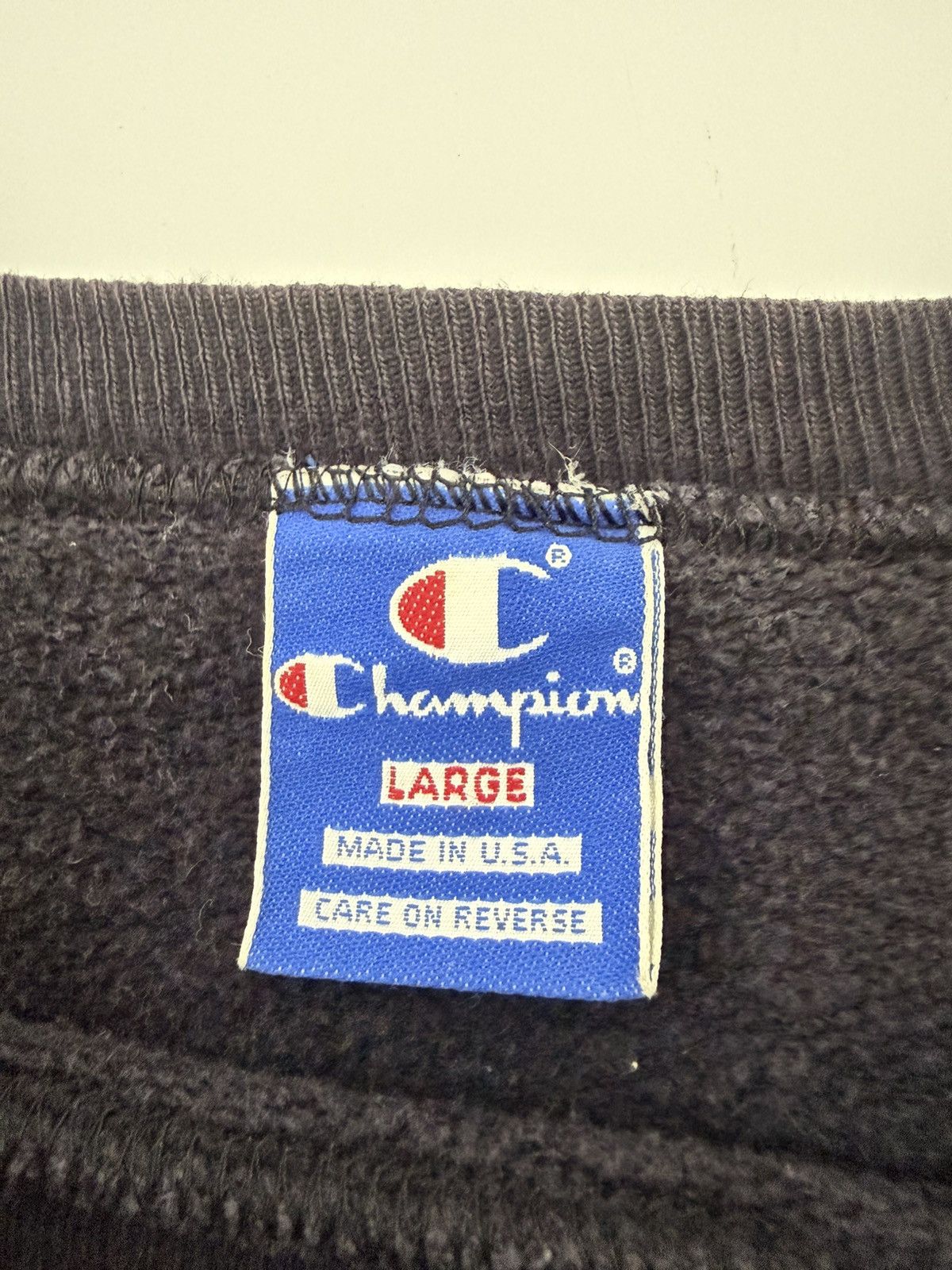 Champion 🔥 80's Champion Made in USA Distressed Blue Boxy sweatshirt Size US M / EU 48-50 / 2 - 10 Thumbnail