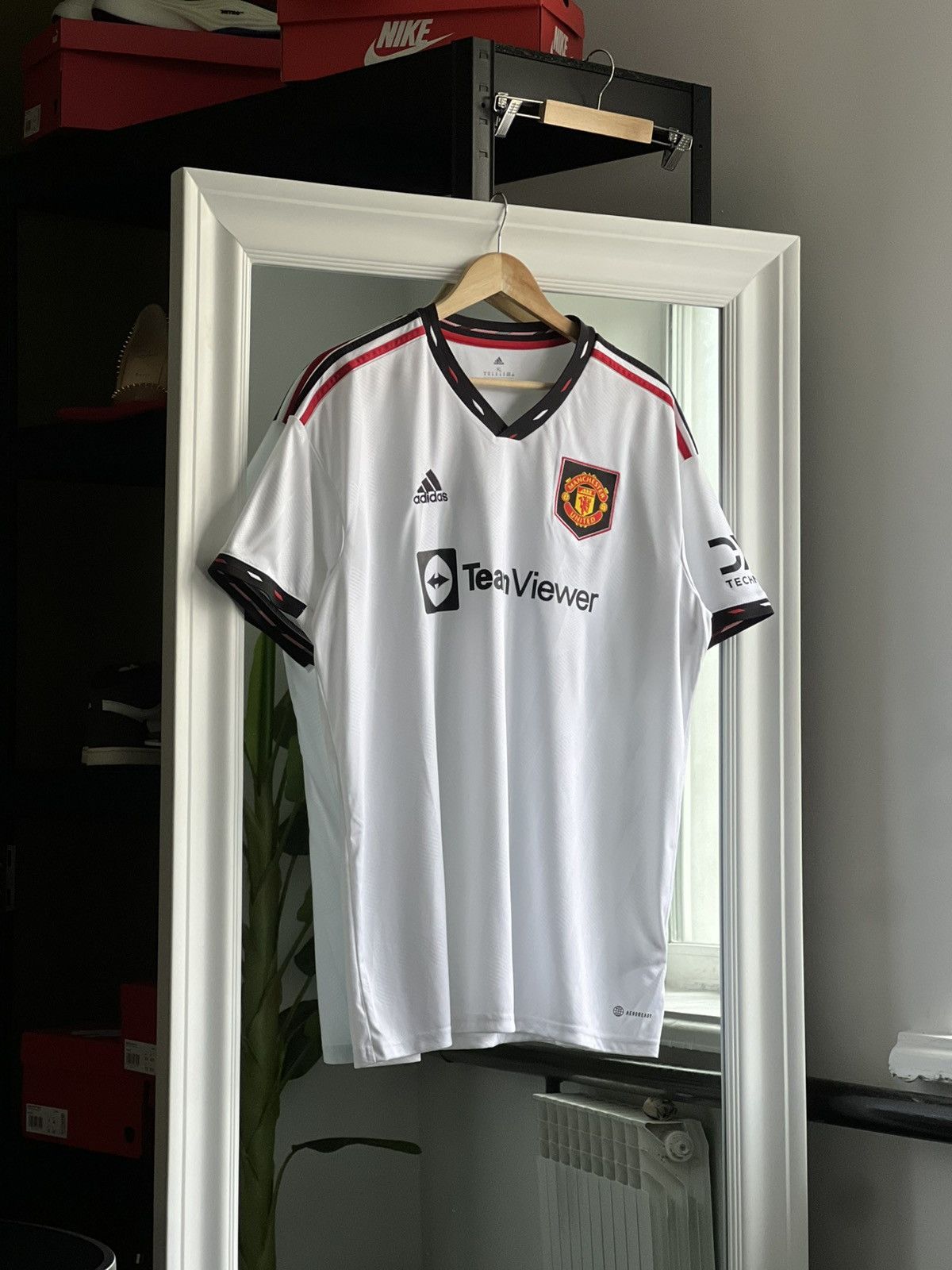 Adidas Man United 22/23 Away Shirt XL Adidas TeamViewer White Size US XL / EU 56 / 4 - 3 Thumbnail