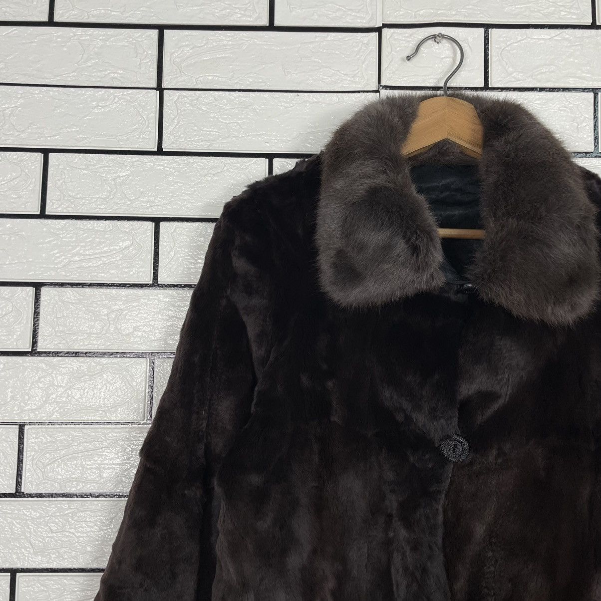 Japanese Brand Fur Nakamura Texture Colar Fur Jacket Size S / US 4 / IT 40 - 8 Thumbnail