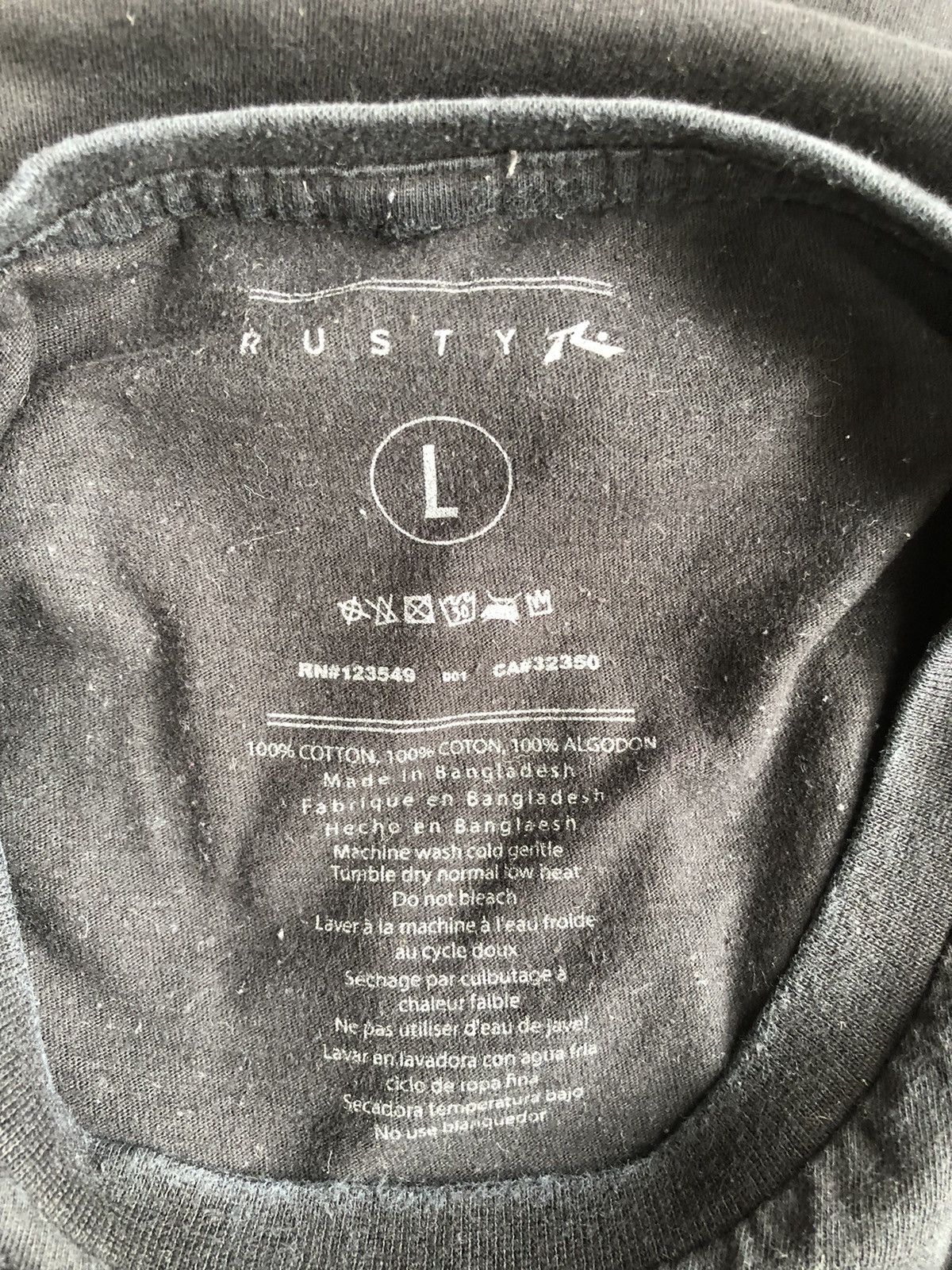 Rusty 🔥RARE🔥Rusty Big Logo Tshirts Size US L / EU 52-54 / 3 - 9 Thumbnail