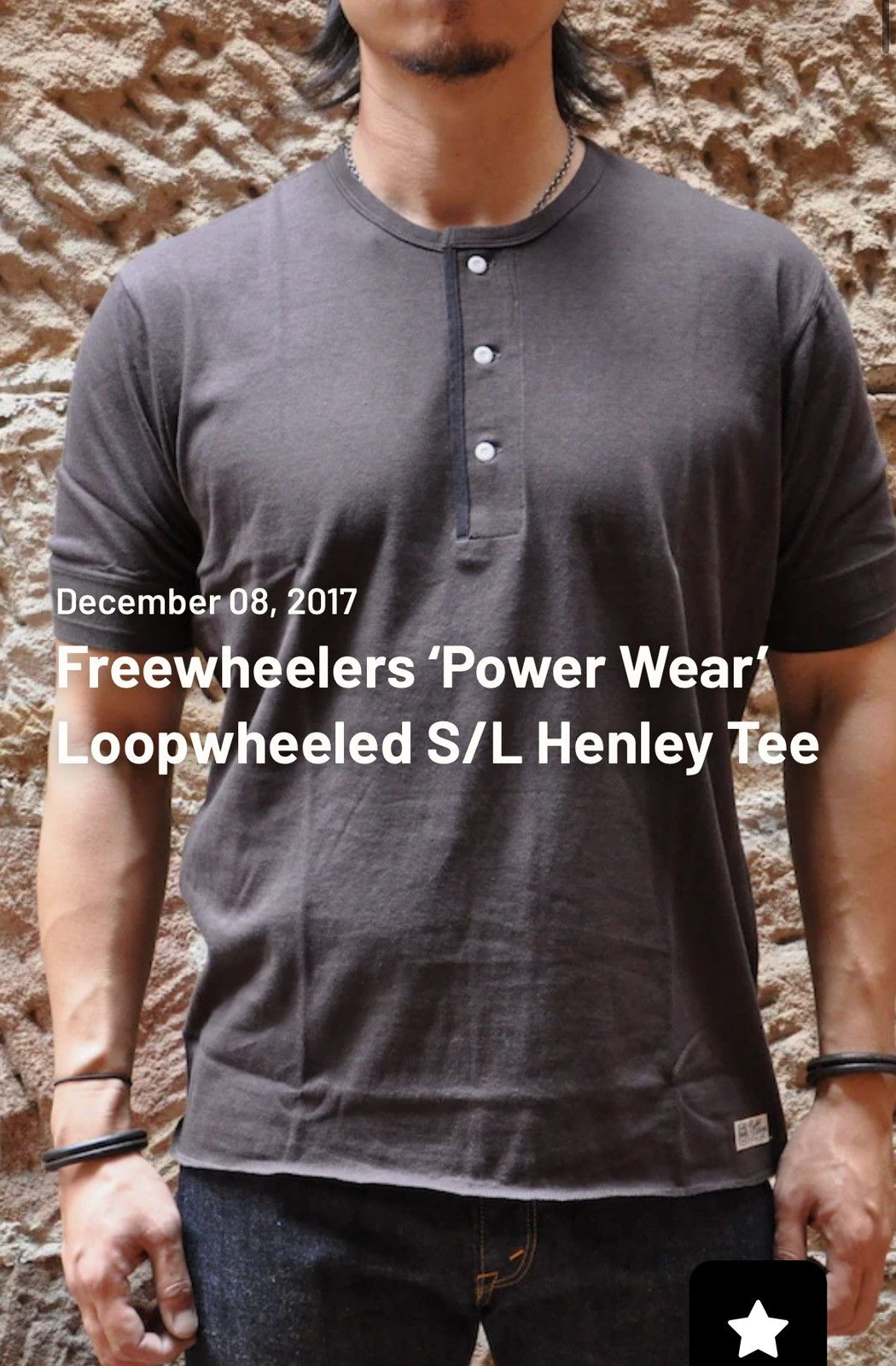 Freewheelers Freewheelers Power Wear Henley Navy/Purple T-shirt Size US L / EU 52-54 / 3 - 2 Thumbnail