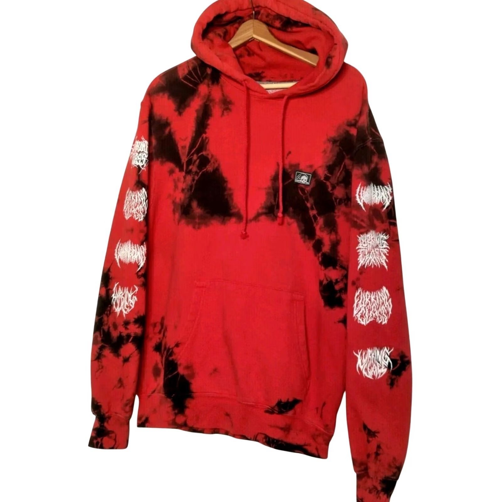 Vintage Sketchy Tank Lurking Class Hooded Sweatshirt Hoodie M Red Tie Dye Reaper Logo Men Pullover Knit Cotton Blend Long Sleeve Drawstring Neon Size US M / EU 48-50 / 2 - 2 Thumbnail