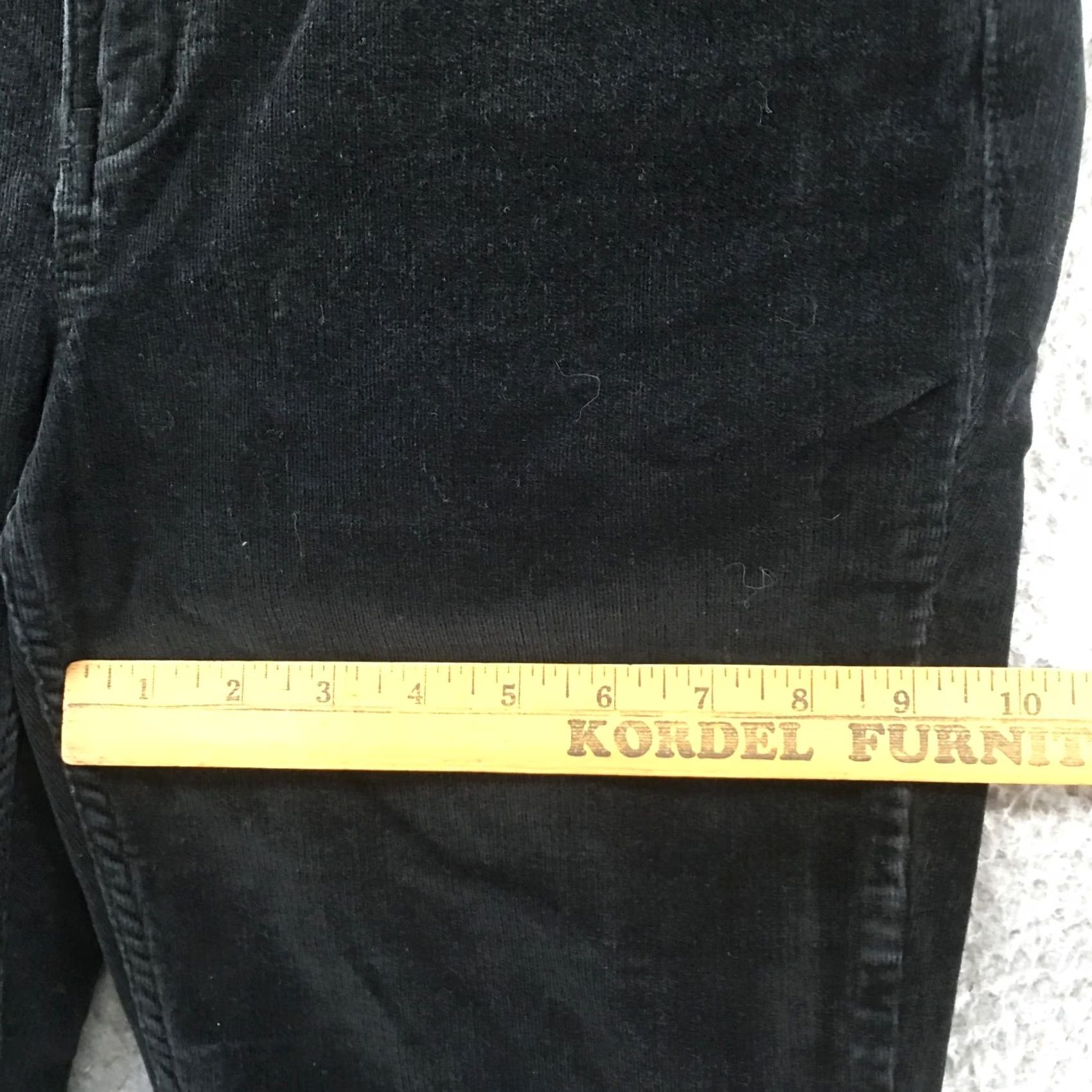 Calvin Klein Calvin Klein Skinny Jeans Womens 14x30 Black Corduroy Mid Rise Skinny Jeans Womens 14 Black Corduroy Mid Rise Size 36" / US 14 / IT 50 - 6 Thumbnail