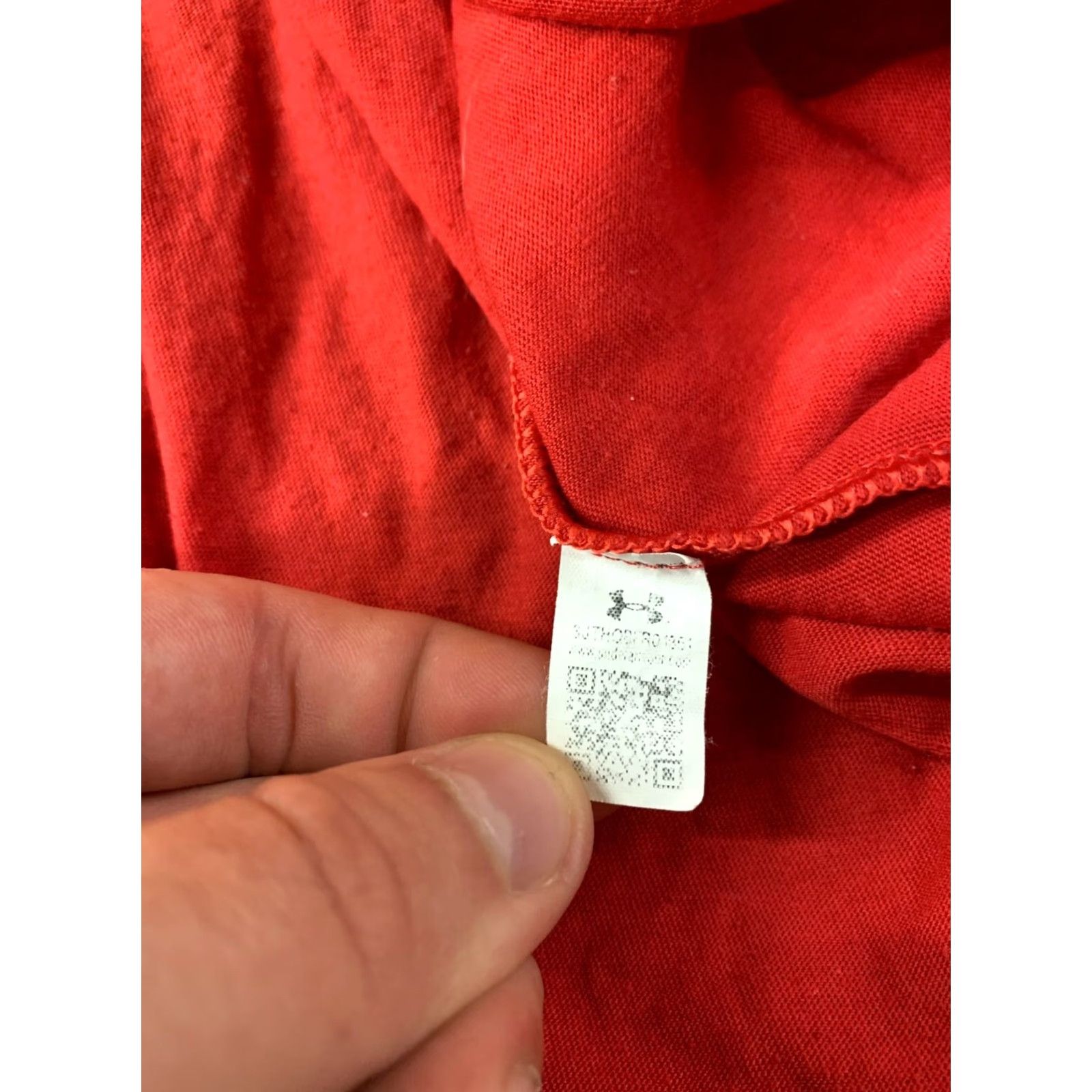 Under Armour Under Armour HeatGear Shirt Mens T-Shirt Jersey Red 2018 Medium Cotton Polyester CrossFit Short Sleeve Crew Neck Community Size US M / EU 48-50 / 2 - 5 Thumbnail