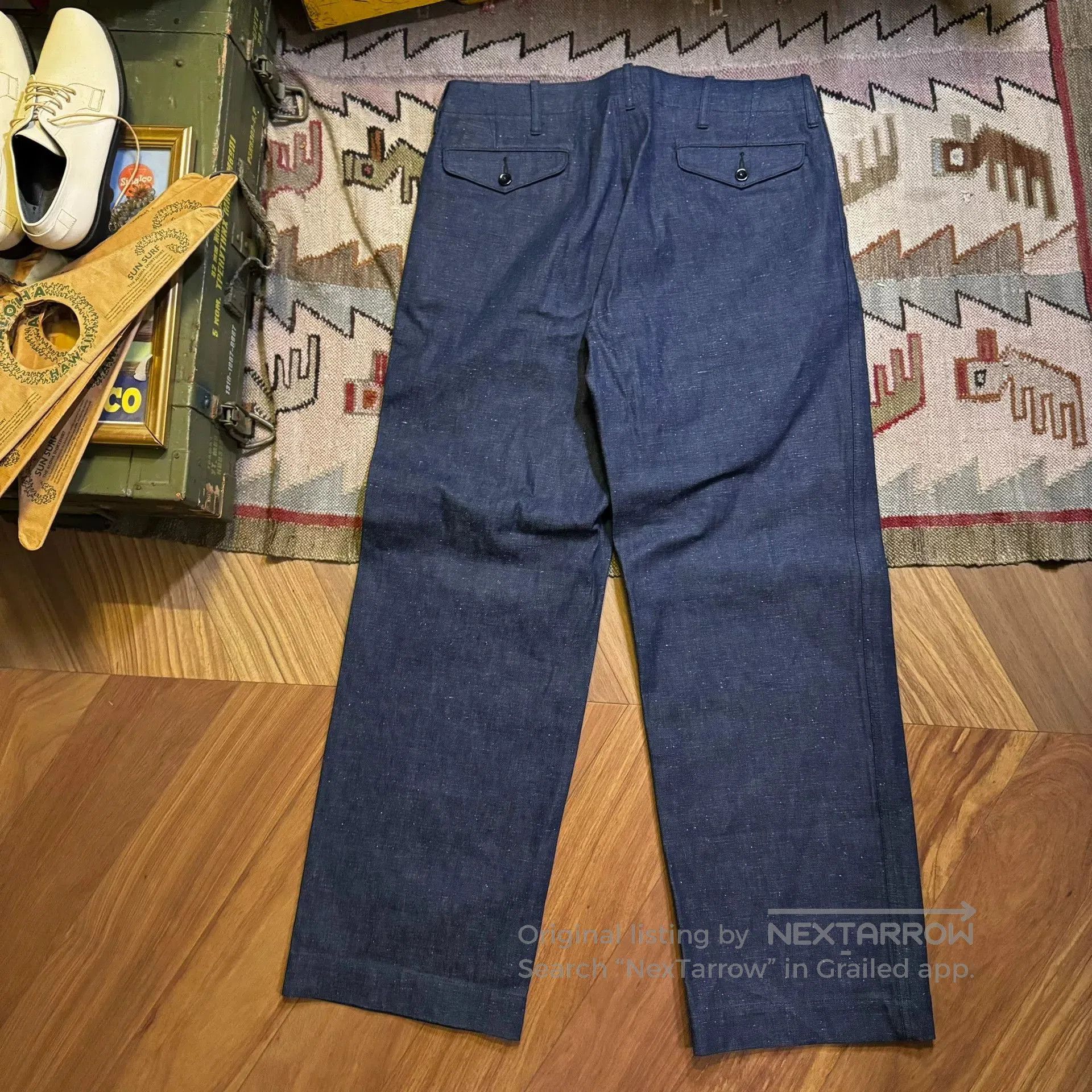Vintage New Japanese USMC Denim Trousers. Size US 32 / EU 48 - 2 Thumbnail