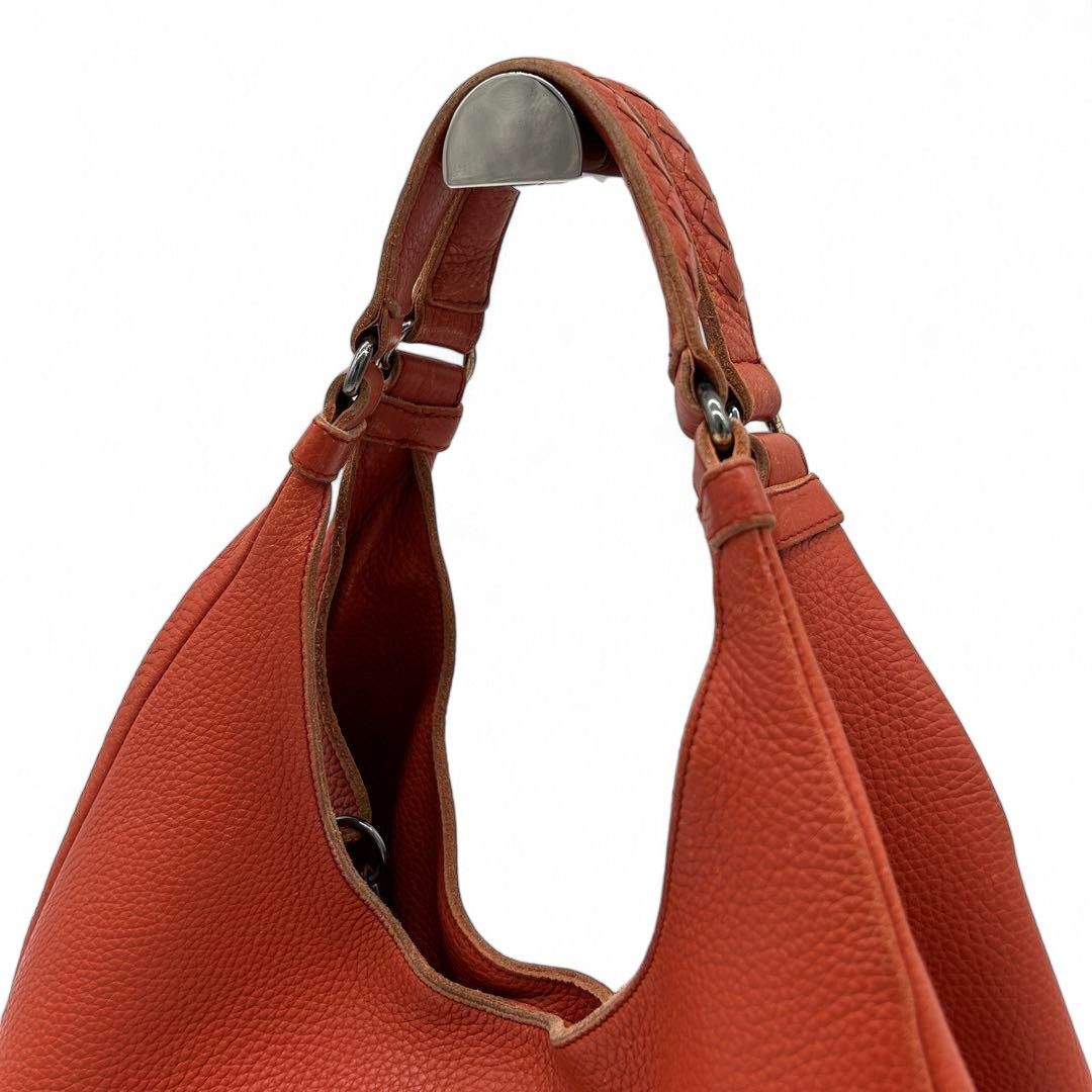 Bottega Veneta Bottega Veneta - Orange Hobo Handbag Leather Size ONE SIZE - 3 Thumbnail