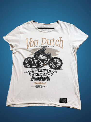 Von Dutch Von Dutch Big Heritage Motorcycle Print Crew Neck T-Shirt Size US L / EU 52-54 / 3 - 1 Thumbnail