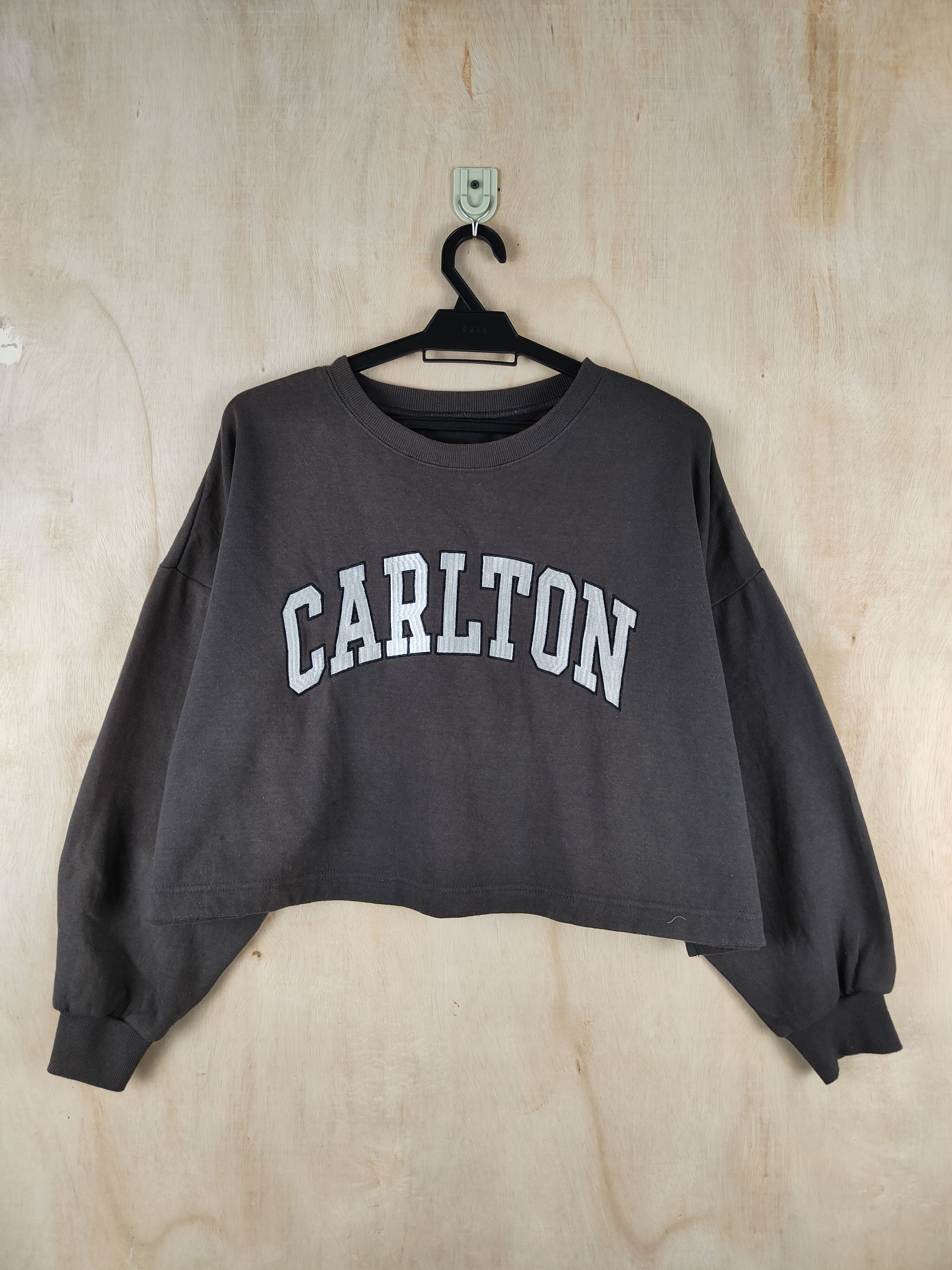 Japanese Brand GRL Dark Brown Carlton Crop Tops #S2465 Size M / US 6-8 / IT 42-44 - 1 Thumbnail