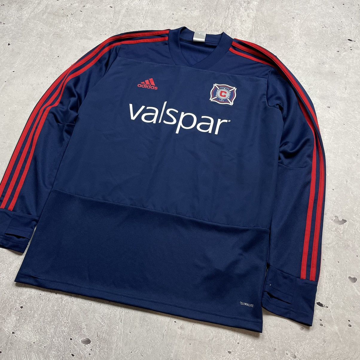 Adidas × Vintage Adidas Chicago Fire Climacool Long Sleeve Training Jersey Size US M / EU 48-50 / 2 - 3 Thumbnail