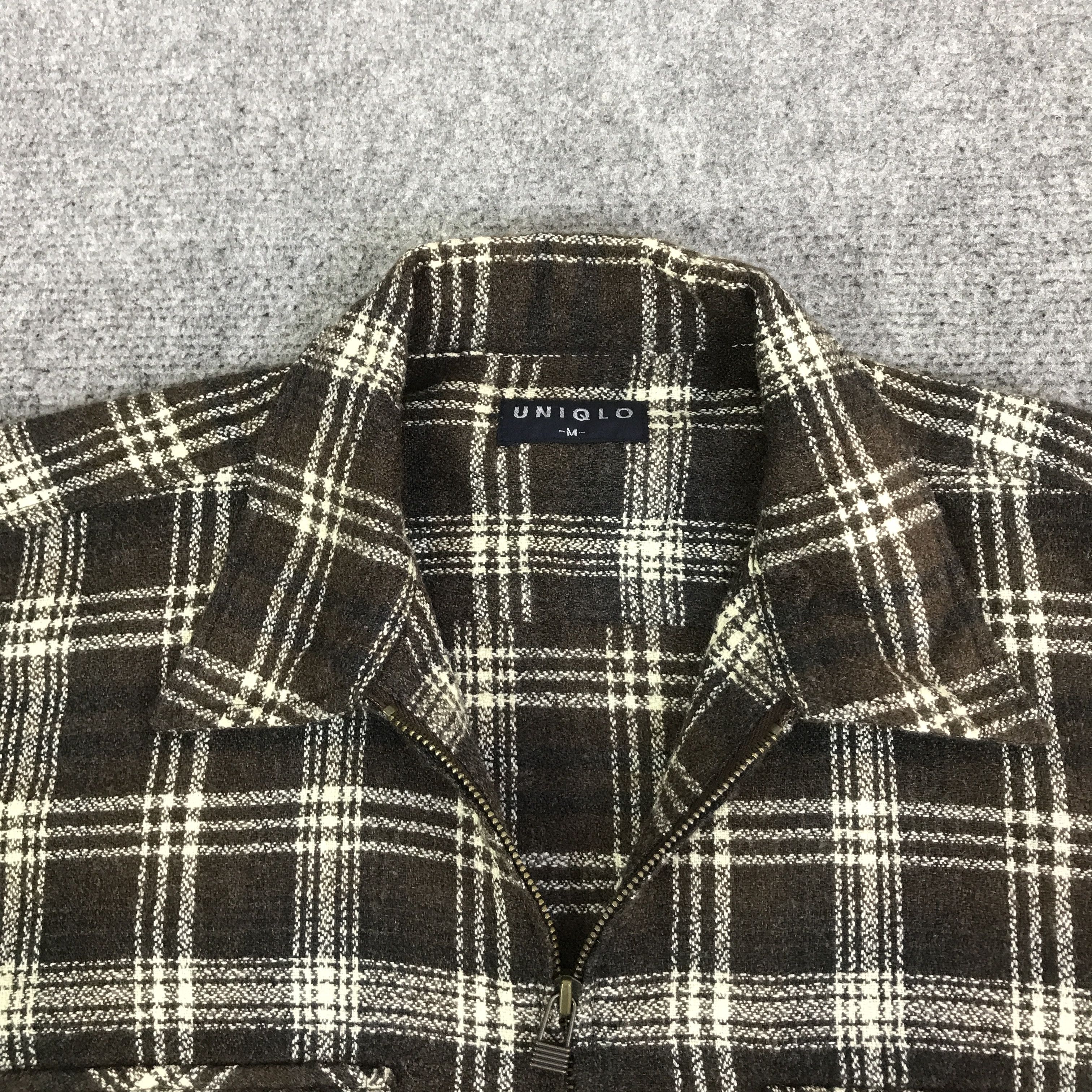 Uniqlo Vintage uniqlo Tartan Zipper jacket K116B3 Size US L / EU 52-54 / 3 - 8 Thumbnail