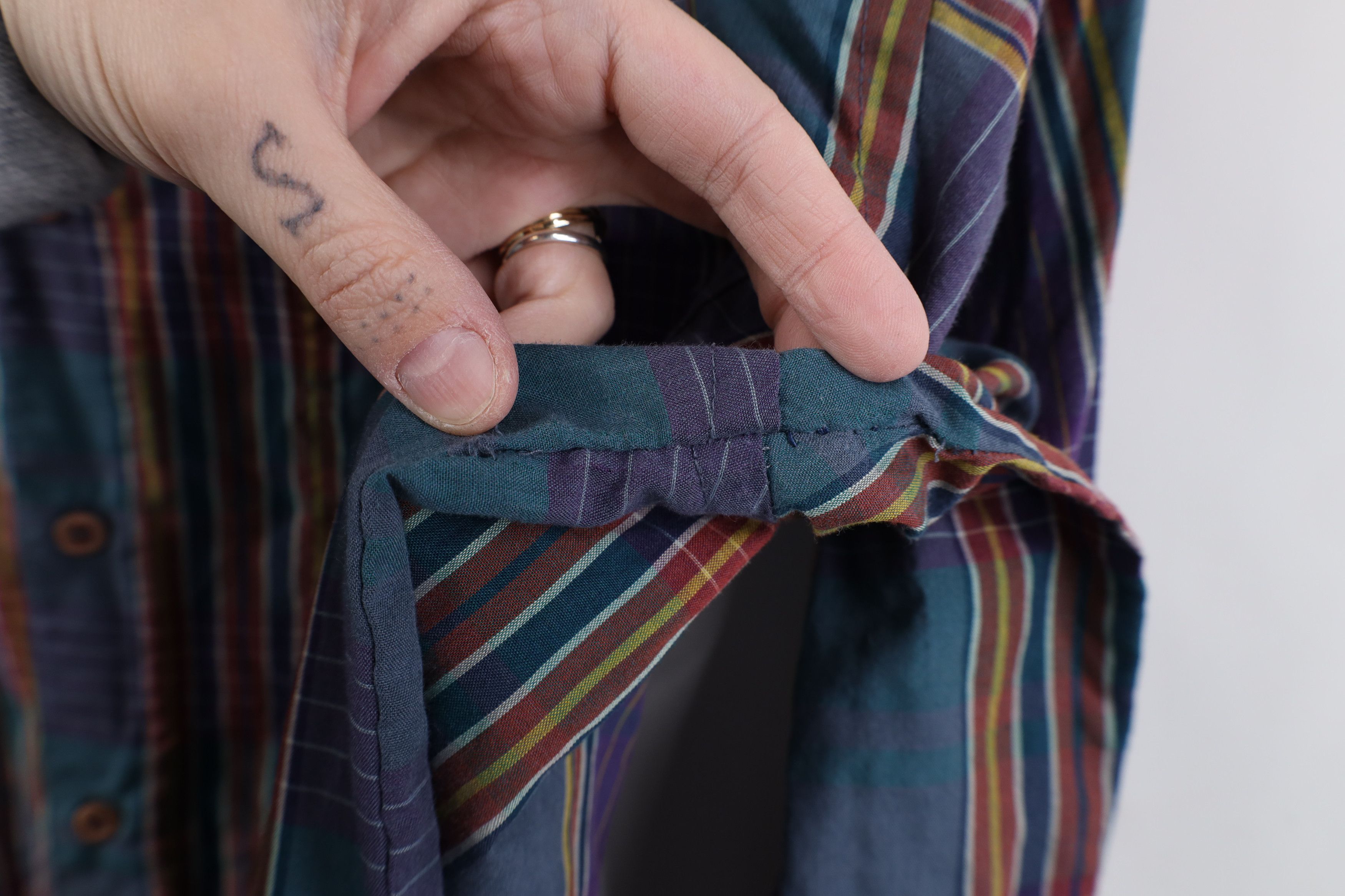 Levi's Vintage 80s Levis Rainbow Madras Plaid Button Down Shirt Size US L / EU 52-54 / 3 - 9 Thumbnail
