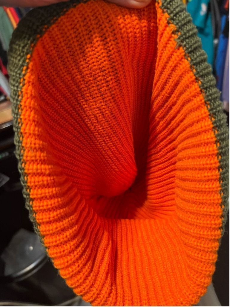 Other Unisex Unbranded Beanie Hat One Size Green Orange Size ONE SIZE - 5 Thumbnail