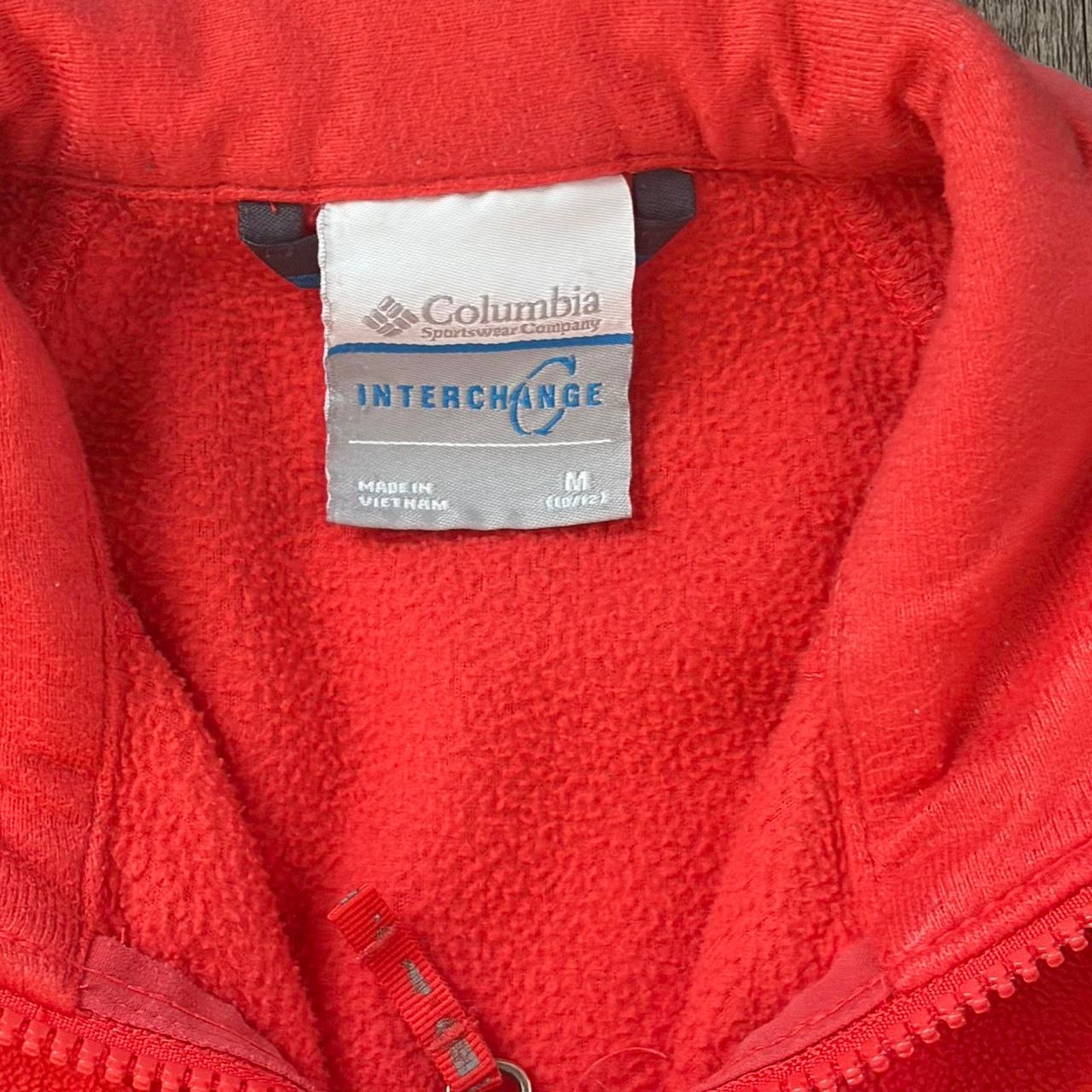 Columbia Orange/red Columbia fleece zip up Size M / US 6-8 / IT 42-44 - 2 Thumbnail