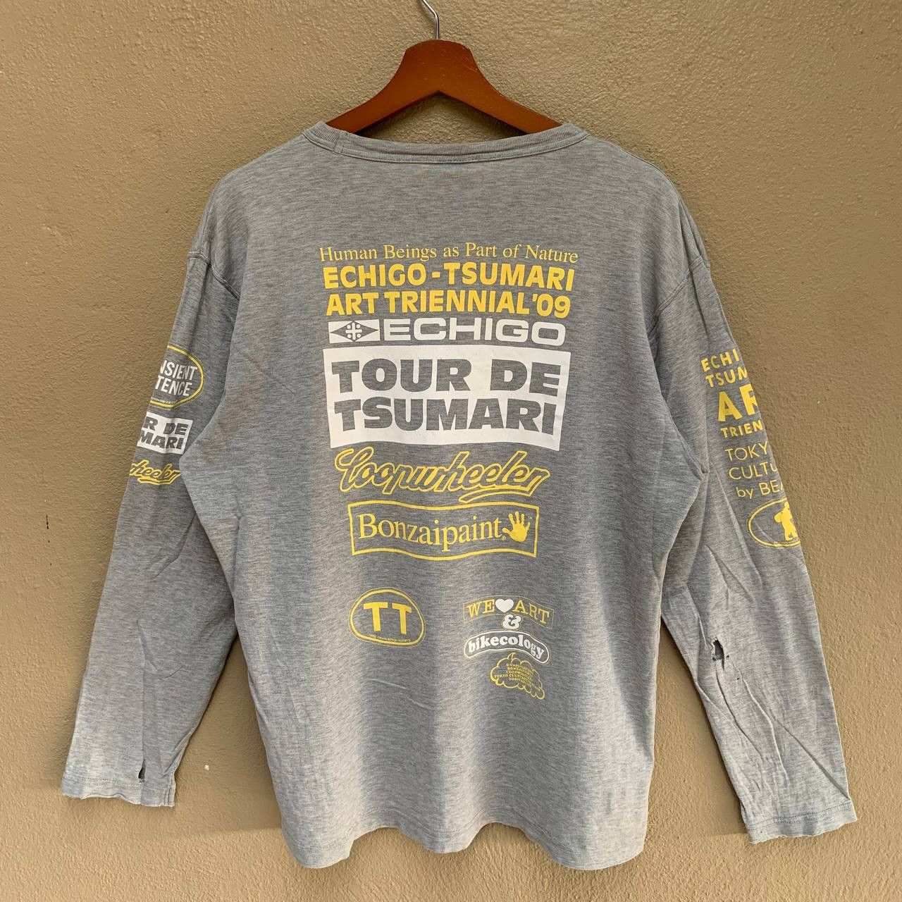 Loopwheeler Distressed Vintage MADE IN JAPAN LOOPWHEELER Long Sleeve Tee Size US L / EU 52-54 / 3 - 3 Thumbnail