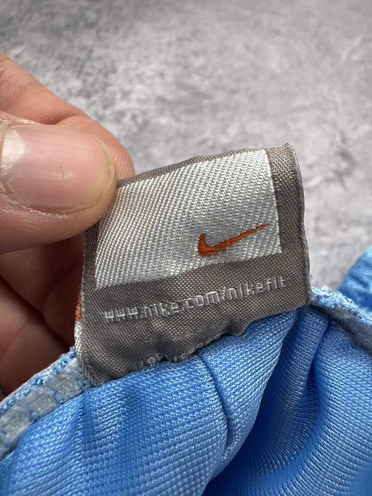 Nike × Vintage Nike Vintage Shorts Black Y2k Drill 90s Mini Swoosh Size US 36 / EU 52 - 8 Thumbnail
