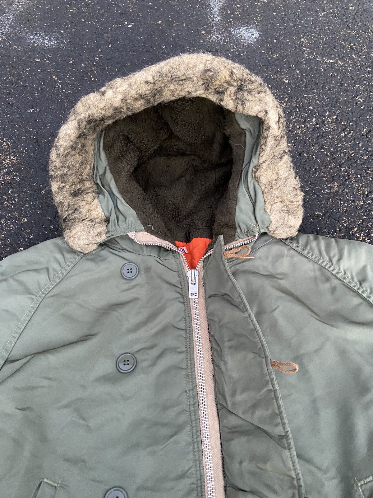 Vintage Vintage Vietnam Era Insulated Winter Fur Green Parka Jacket Size US L / EU 52-54 / 3 - 2 Thumbnail