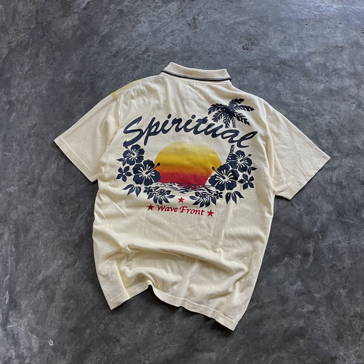Vintage Spiritual wave front poloshirt Size US M / EU 48-50 / 2 - 3 Thumbnail