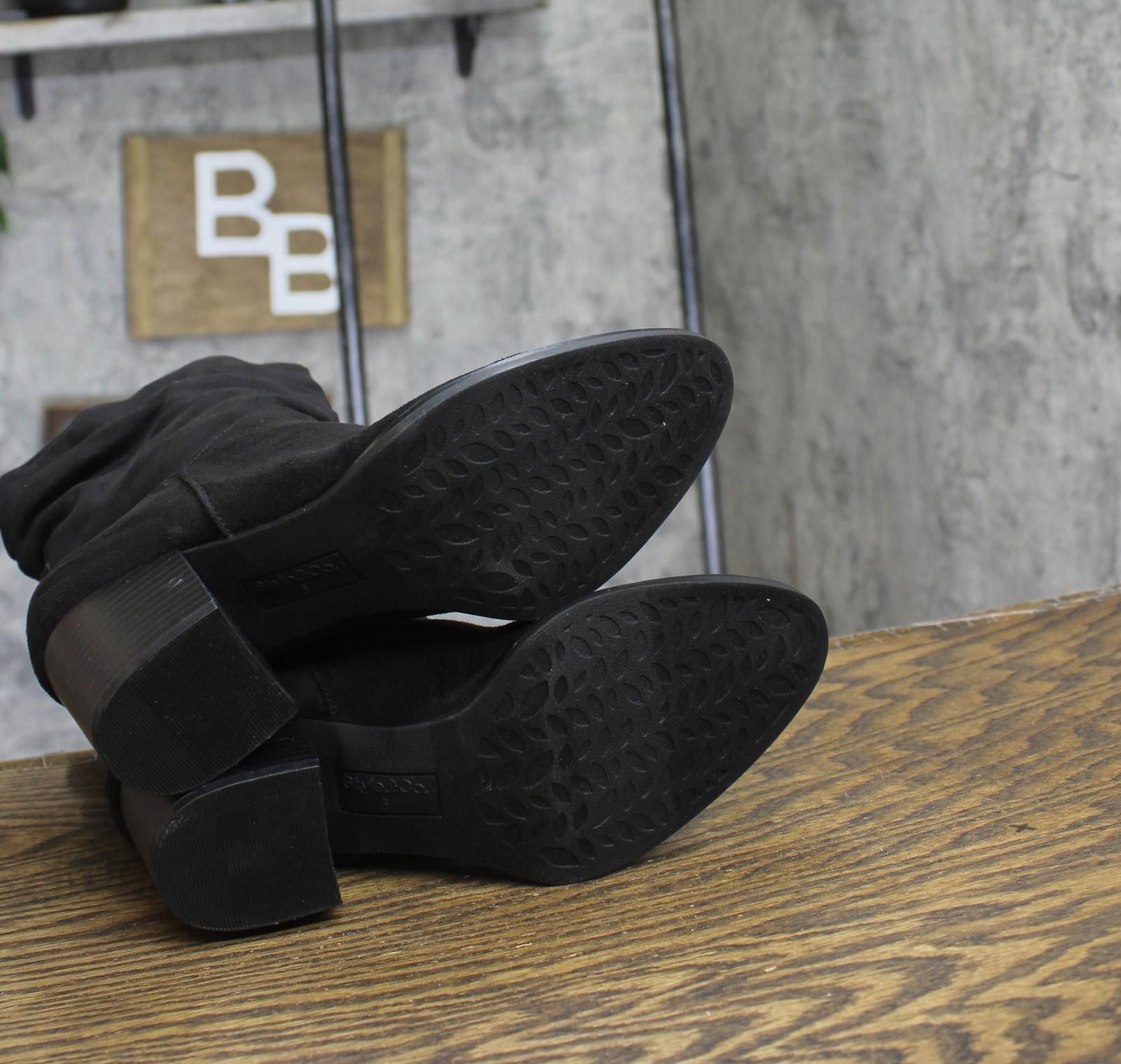 Style & Co Style & Co. Womens Genoviaa Scrunch Booties Black 6m Size US 6 / IT 36 - 5 Thumbnail