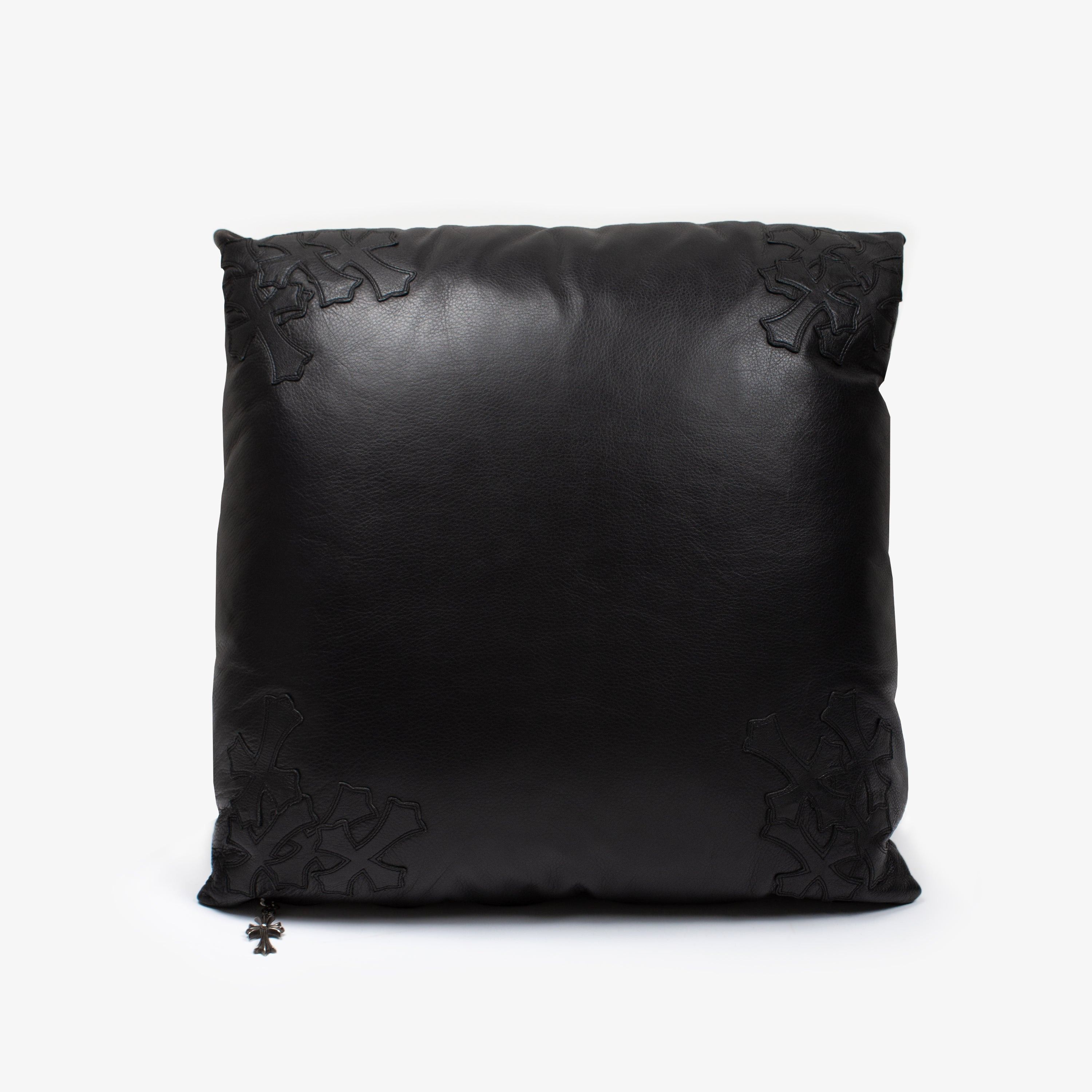 Chrome Hearts CHROME HEARTS BLACK CROSS PATCH LEATHER PILLOW XL Size ONE SIZE - 2 Thumbnail