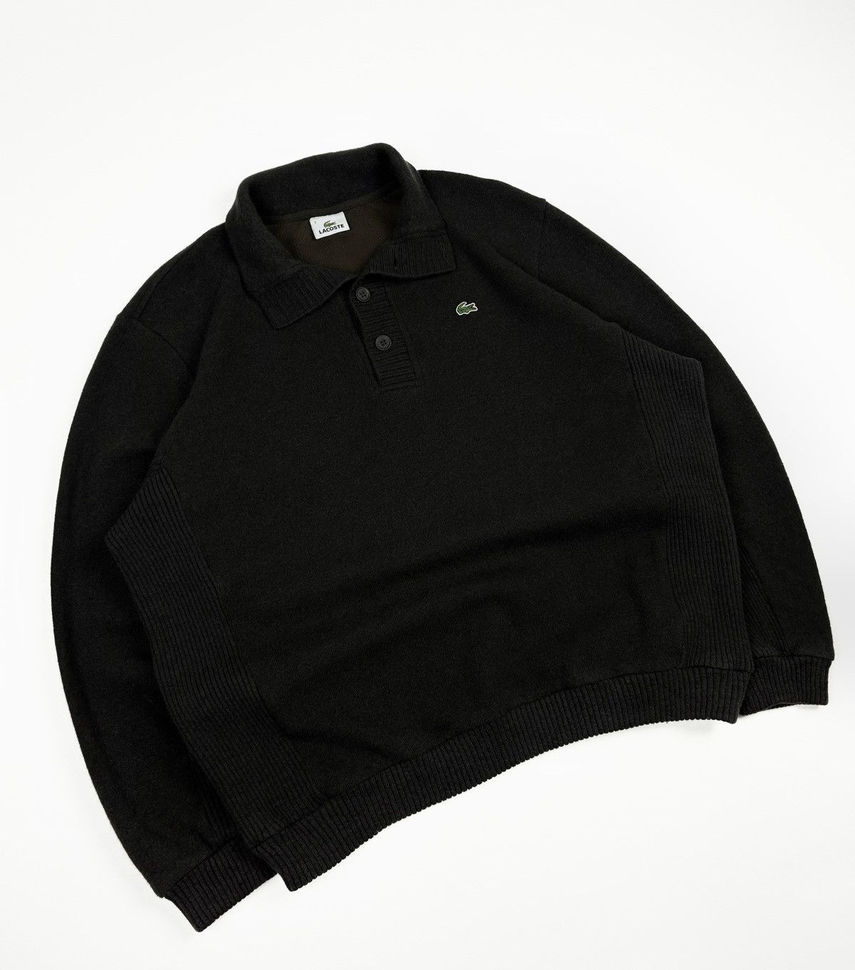 Lacoste × Vintage Vintage LACOSTE brown wool sweater Size US XL / EU 56 / 4 - 2 Thumbnail