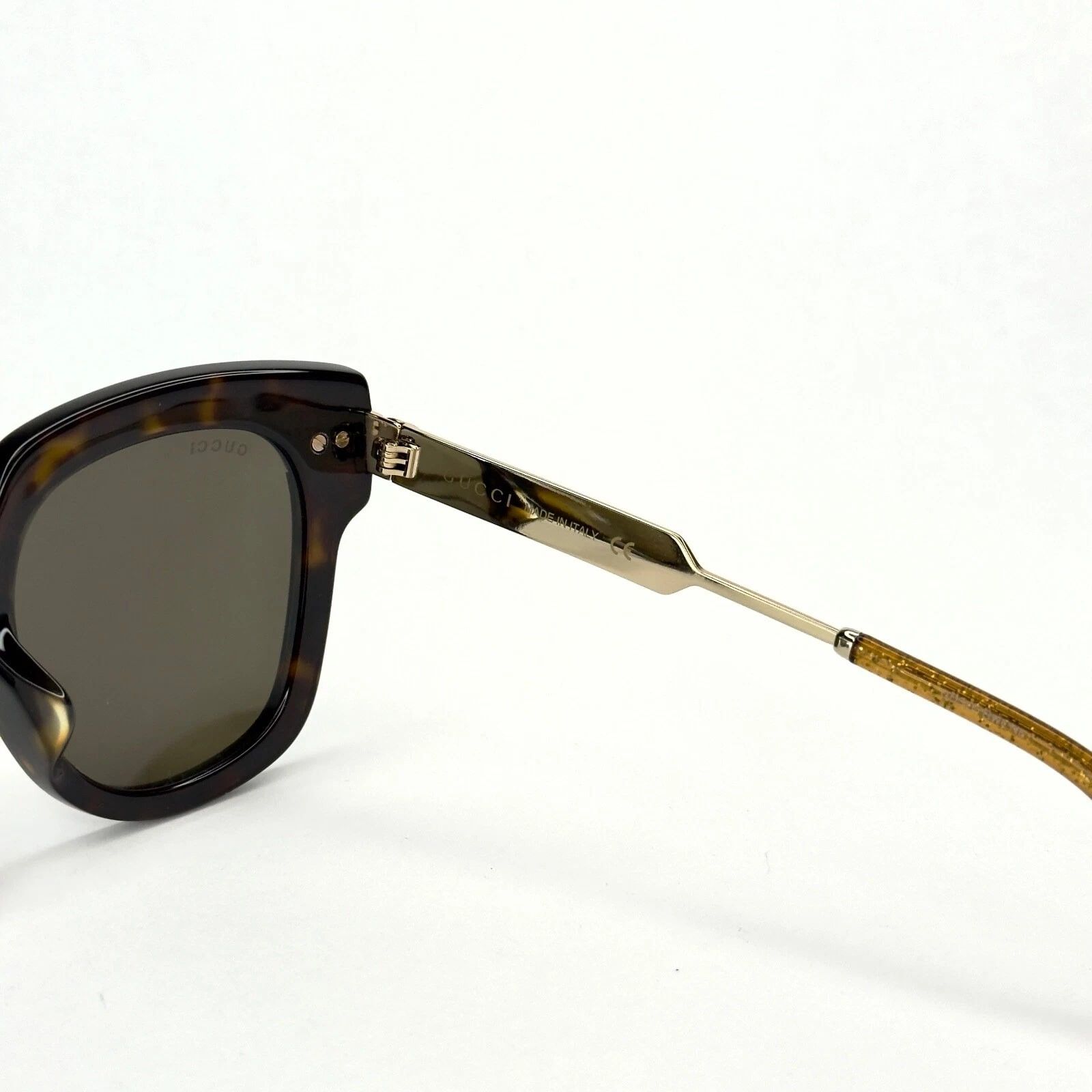 Gucci GUCCI GG0281S WEB 0281 Gold Brown Metal Sunglasses 002 Size ONE SIZE - 3 Thumbnail