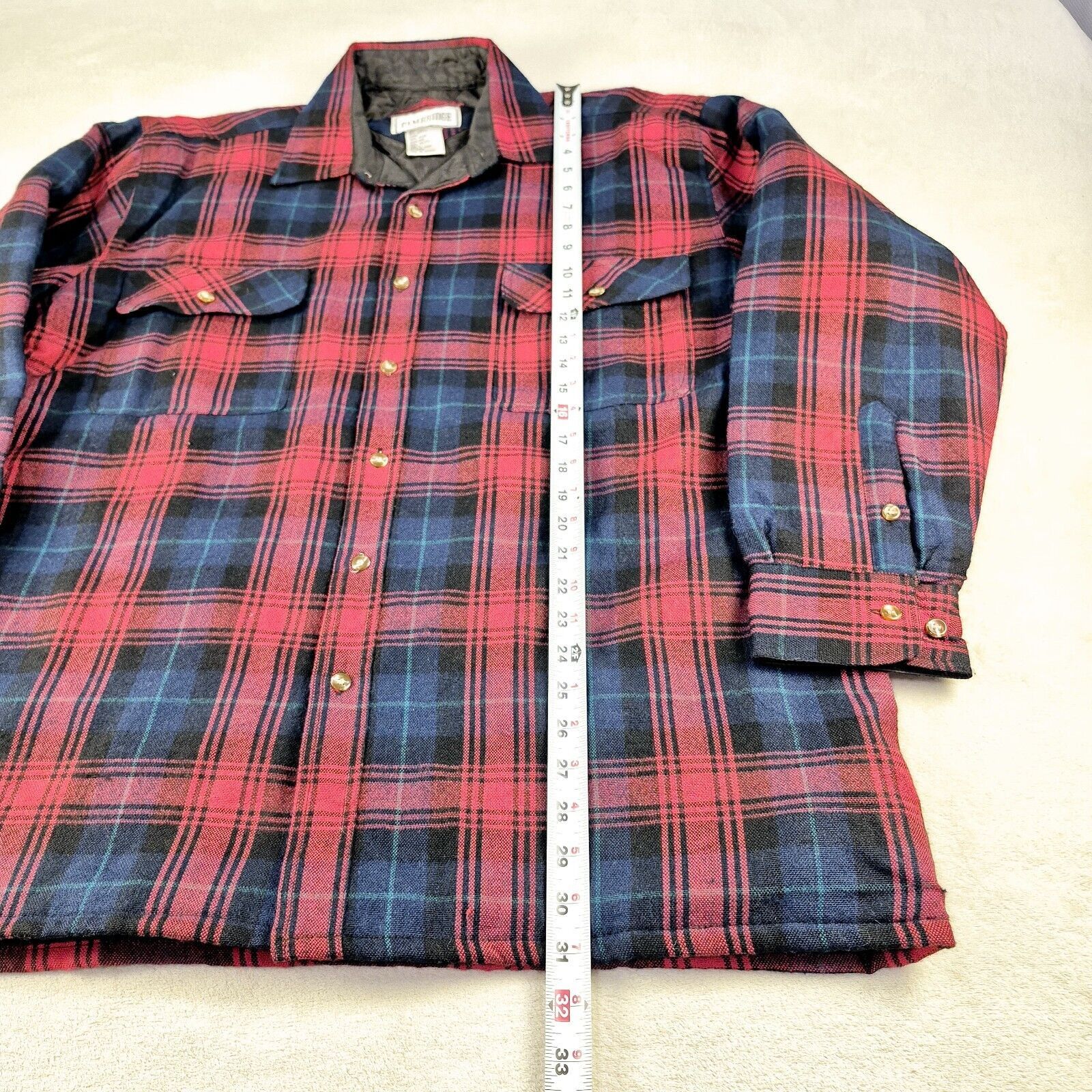 (multee)project Vintage Cambridge Quilt Lined Plaid Button Flannel Large Size US L / EU 52-54 / 3 - 3 Thumbnail