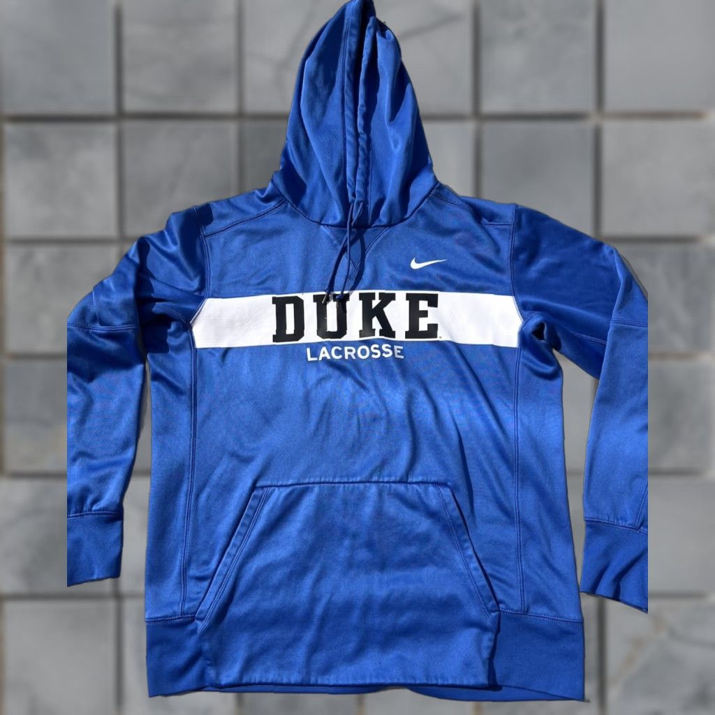 Nike Nike Sweatshirt Men Blue Duke LaCrosse M College Activewear NCAA ACC Pullover Crew Neck Long Sleeve Solid Graphic Print Logo Hooded Pocket Size US M / EU 48-50 / 2 - 1 Thumbnail