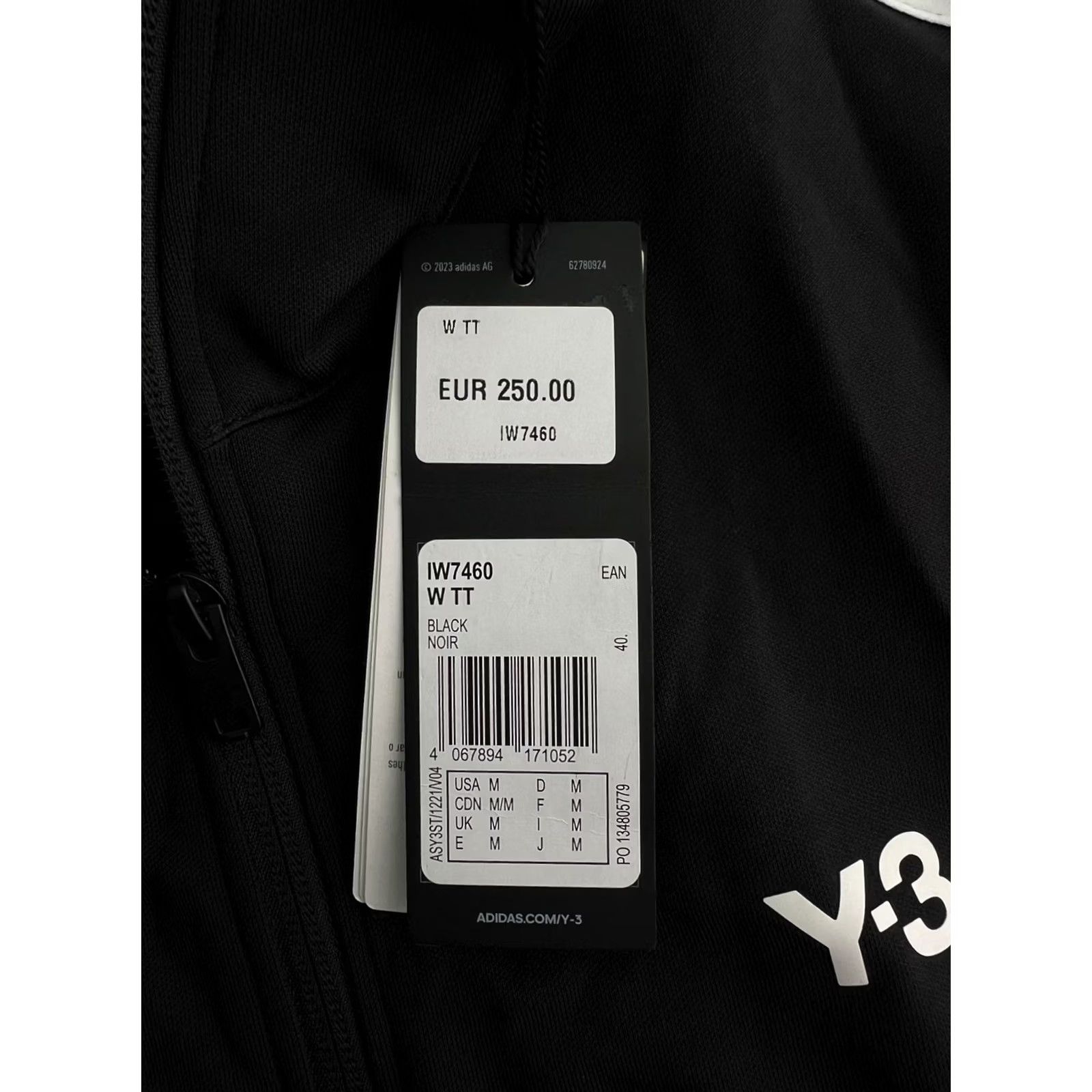 Yohji Yamamoto ADIDAS x YOHJI YAMAMOTO Y-3 3 STRIPES TRACK TOP BLACK JACKET WOMEN'S SIZE M Size M / US 6-8 / IT 42-44 - 5 Thumbnail