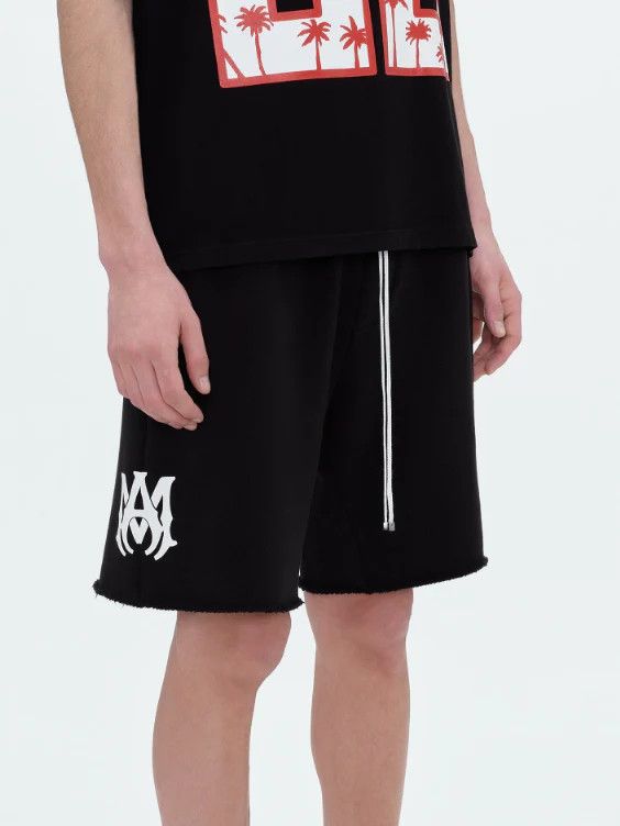 Amiri o1mle0326 Oversized 22 Football Shorts in Black Size US 38 / EU 54 - 2 Thumbnail