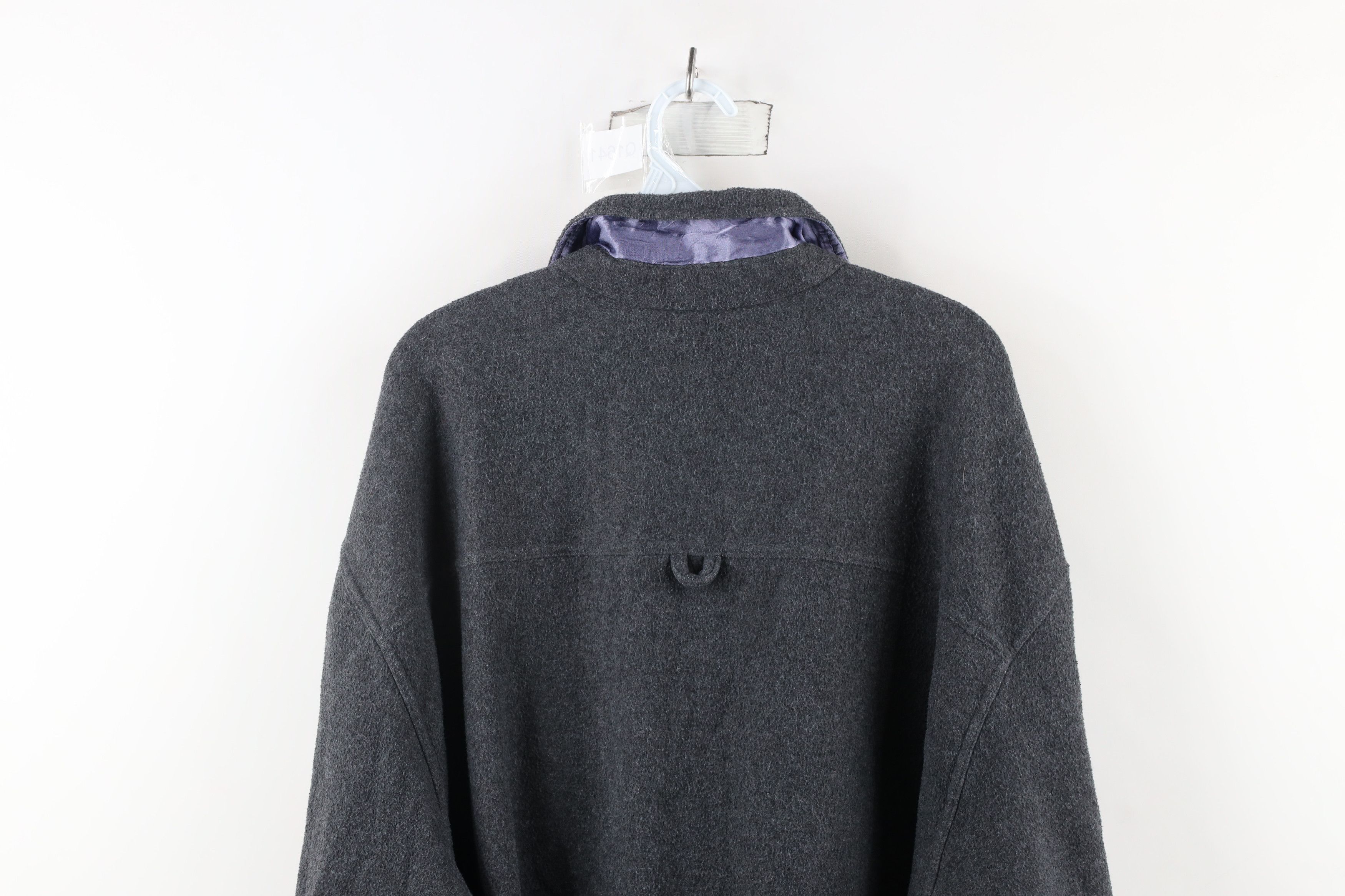 Vintage Vintage 90s Streetwear Fleece Collared Button Shirt Jacket Size US XL / EU 56 / 4 - 16 Thumbnail