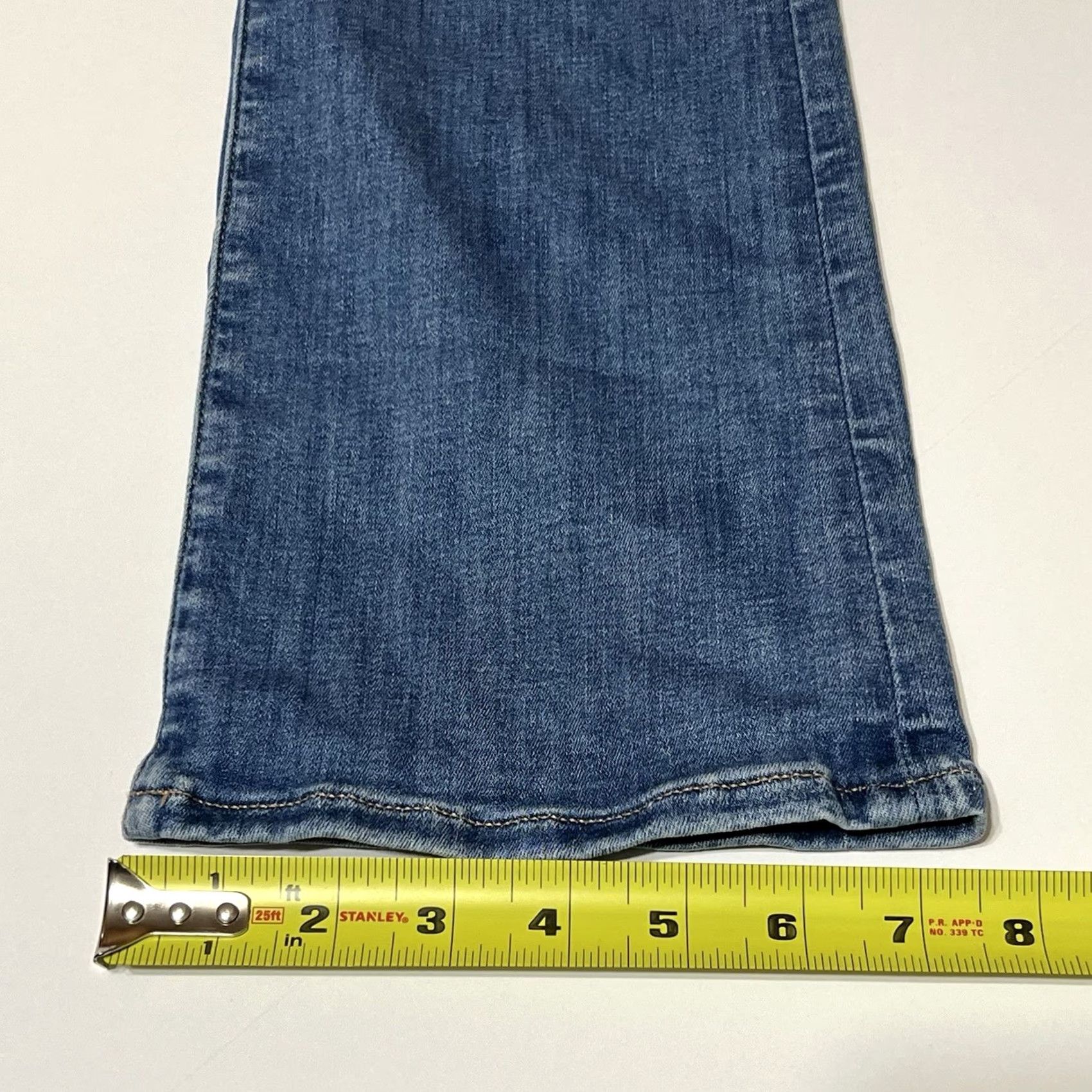 American Eagle Outfitters American Eagle Kick Boot Jeans Women's 00 Reg 25x31 Blue Size 24" / US 00 / IT 34 - 7 Thumbnail