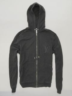 Louis Vuitton Signature Hoodie with Embroidery, Black, XXXL