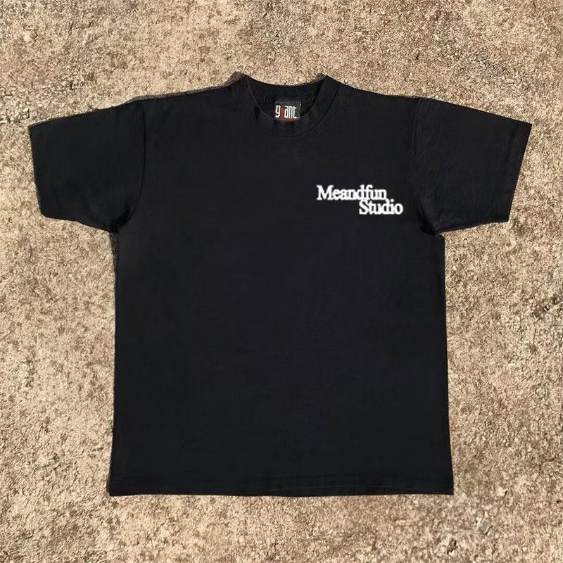 Japanese Brand Black casual retro star pattern cotton t-shirt Size US M / EU 48-50 / 2 - 2 Thumbnail