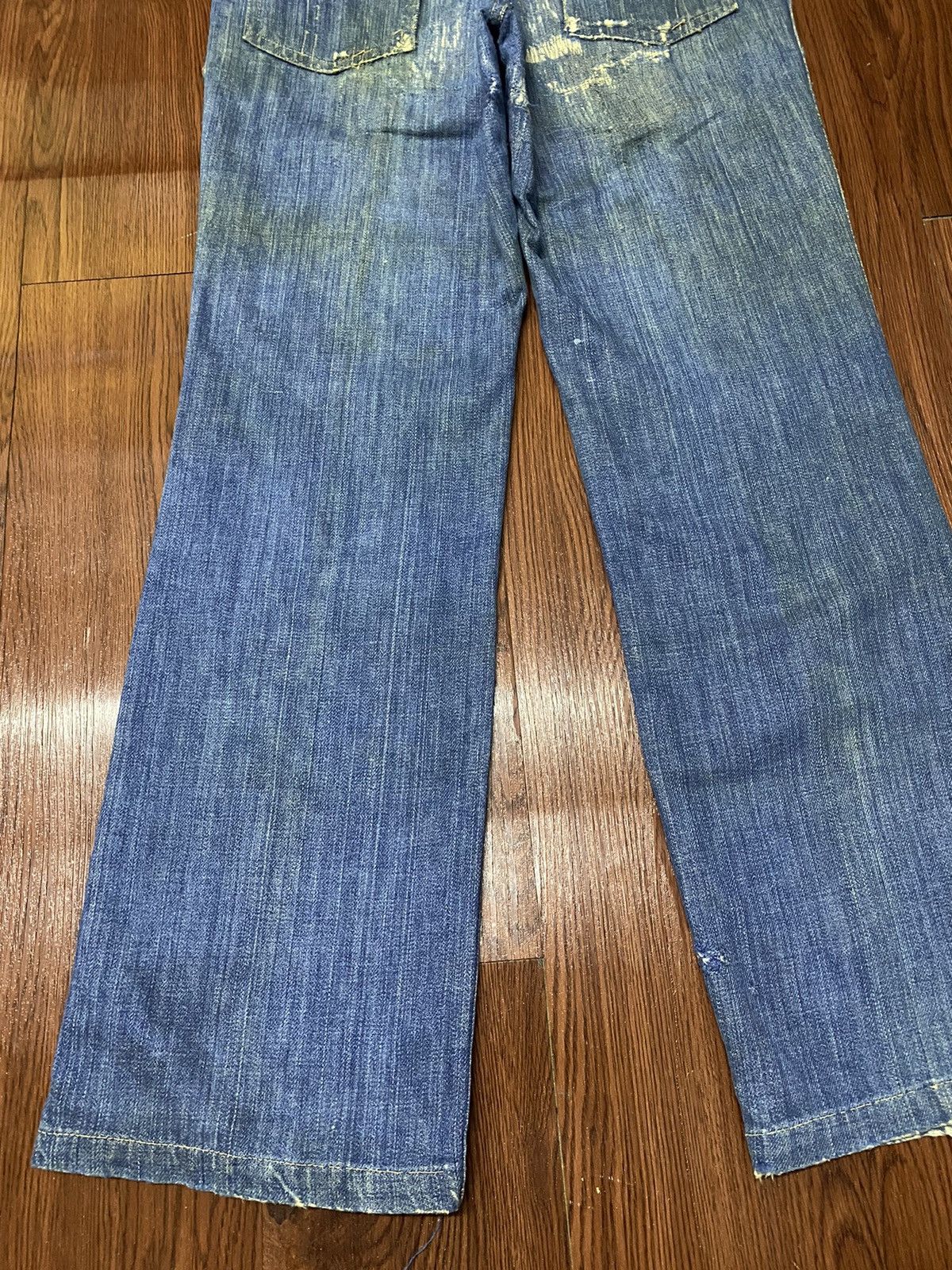 Japanese Brand Vintage Japanese Brand Dirty Thrashed Double Knee Jeans Size US 29 - 6 Thumbnail