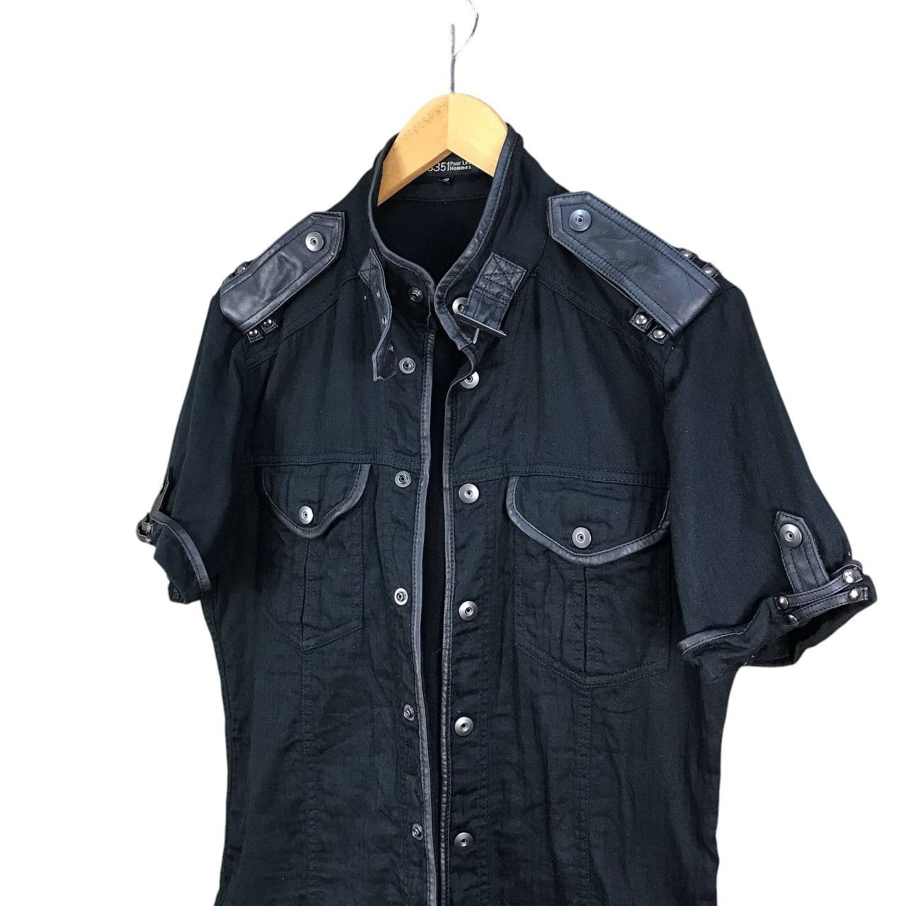 5351 POUR LES HOMMES 5351 Pour Les Hommes Pilot Bondage LGB Shirt Leather Trim Size US M / EU 48-50 / 2 - 1 Thumbnail