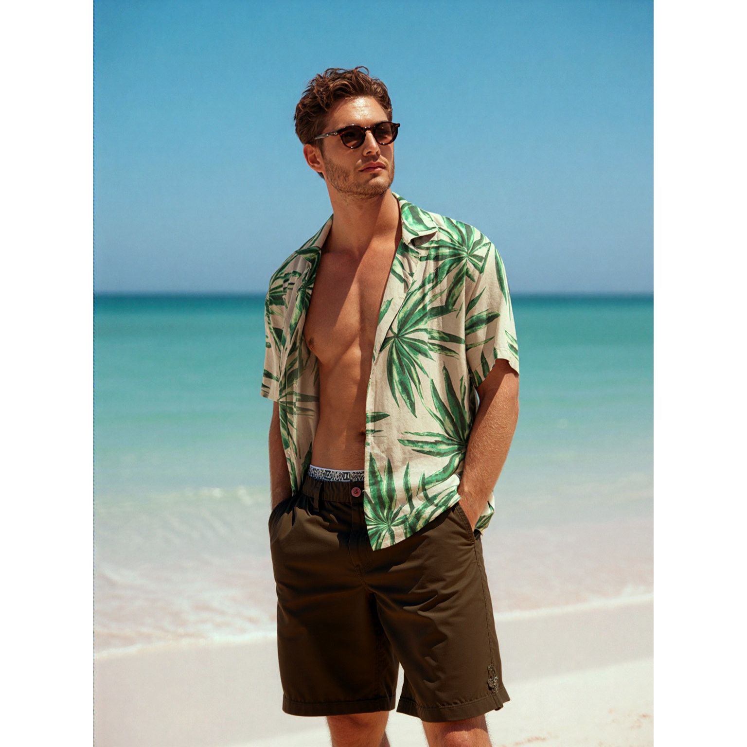 Quiksilver Quicksilver Boarding Apparel Men's Brown Chino Shorts 32 Size US 32 / EU 48 - 1 Thumbnail