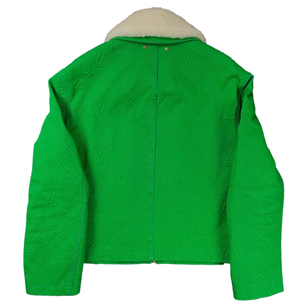 Louis Vuitton Virgil Abloh Workwear Shearling Monogram Denim Jacket Size US M / EU 48-50 / 2 - 3 Thumbnail