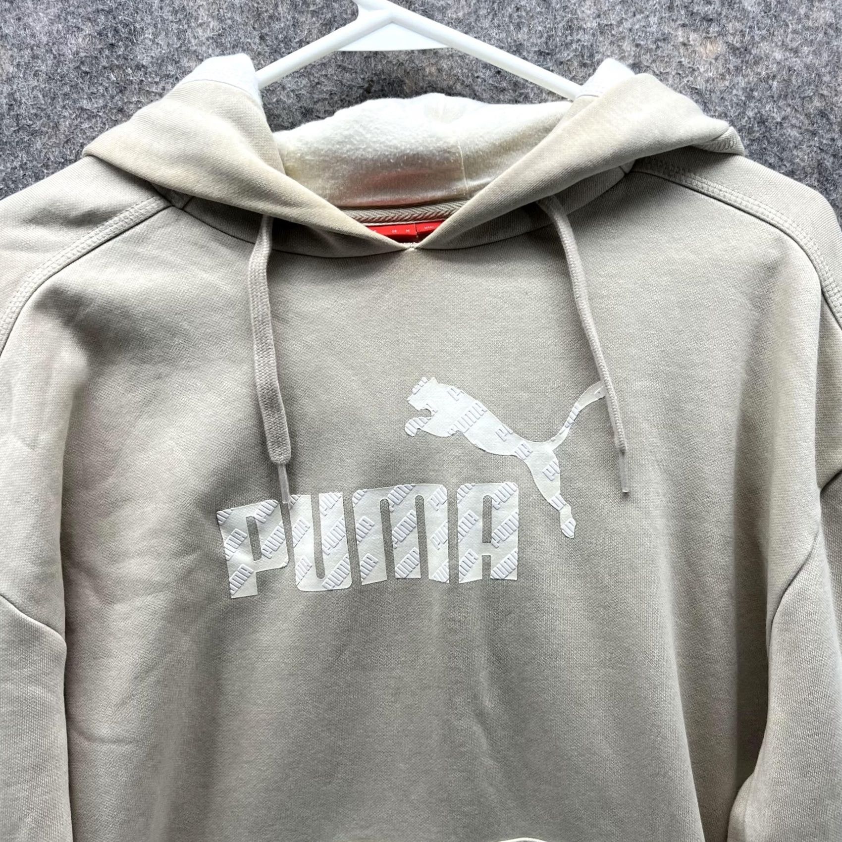 Puma PUMA Sweater Men Medium Adult Khaki Beiges Pullover Hooded Fleece Cotton Logo Long Sleeve Sweter Jacket Sweatshirt Regular Shirt Size US M / EU 48-50 / 2 - 4 Thumbnail