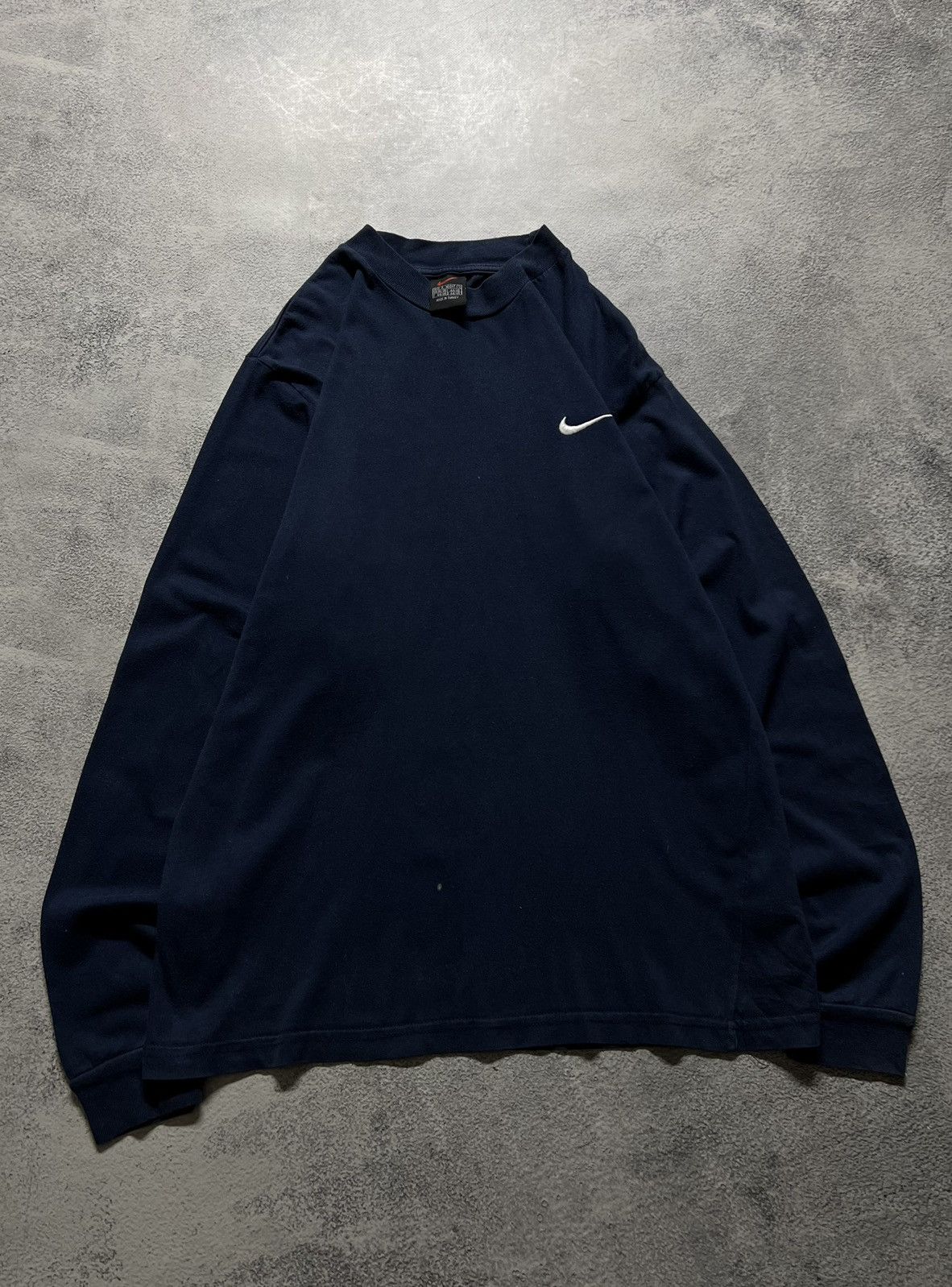 Nike × Vintage Vintage Y2k Nike 💙 Mini Swoosh Long Sleeve 90’s Size US S / EU 44-46 / 1 - 4 Thumbnail