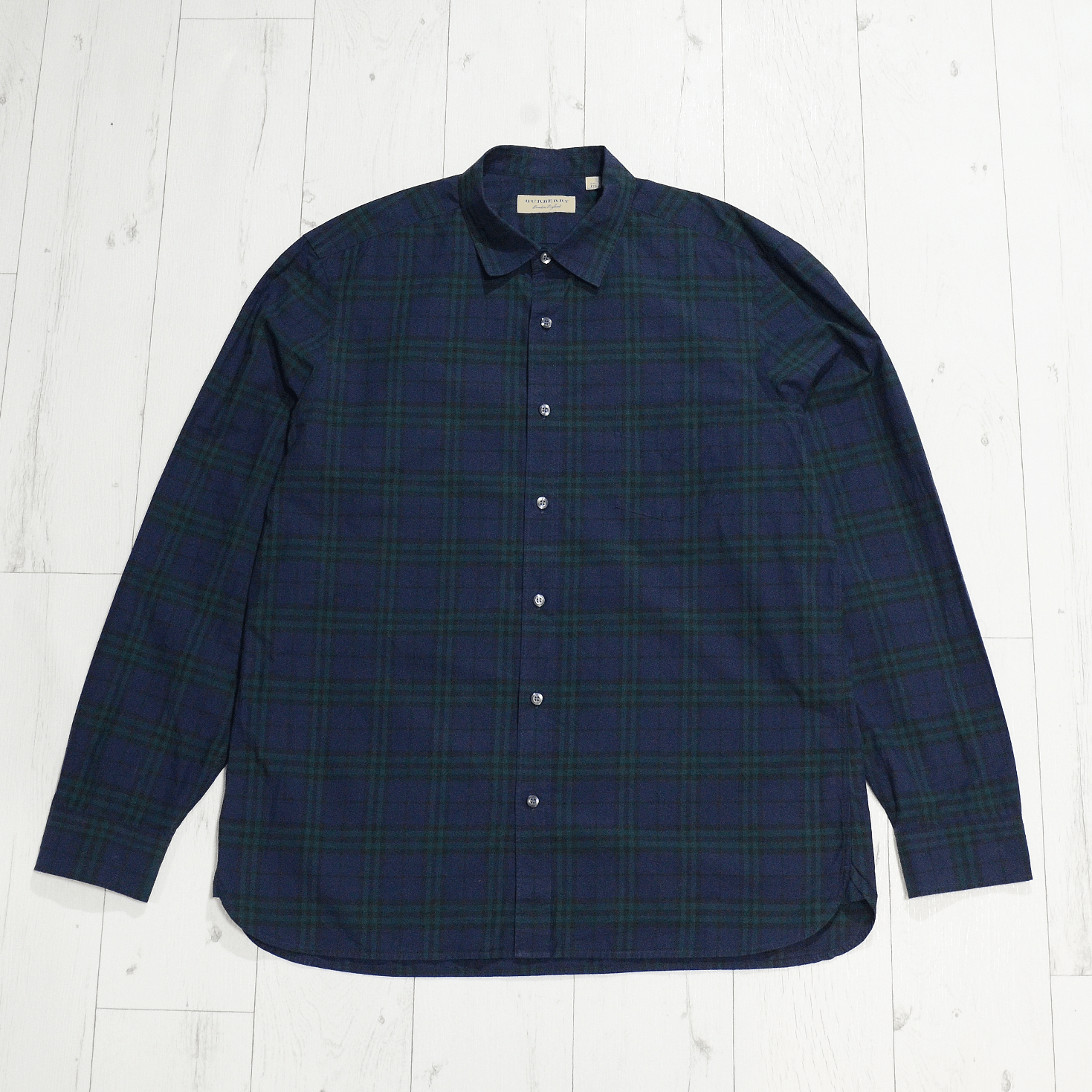 Burberry London Gren Mens Long Sleeve Check Shirt XXL XL Tops