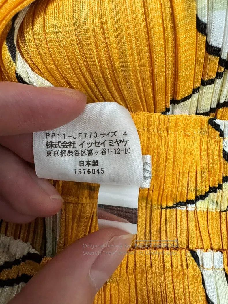 Issey Miyake Issey Miyake Yellow Wide-Leg Pants Size 26" / US 2 / IT 38 - 4 Thumbnail