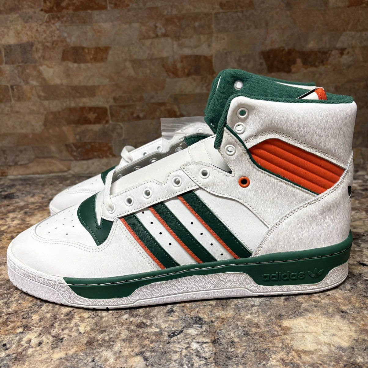 Adidas Adidas Rivalry Hi University of Miami Hurricanes PE Sz 14 Size US 14 / EU 47 - 2 Thumbnail
